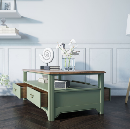 купить Стол журнальный "Olivia" 4 ящика арт GC1004