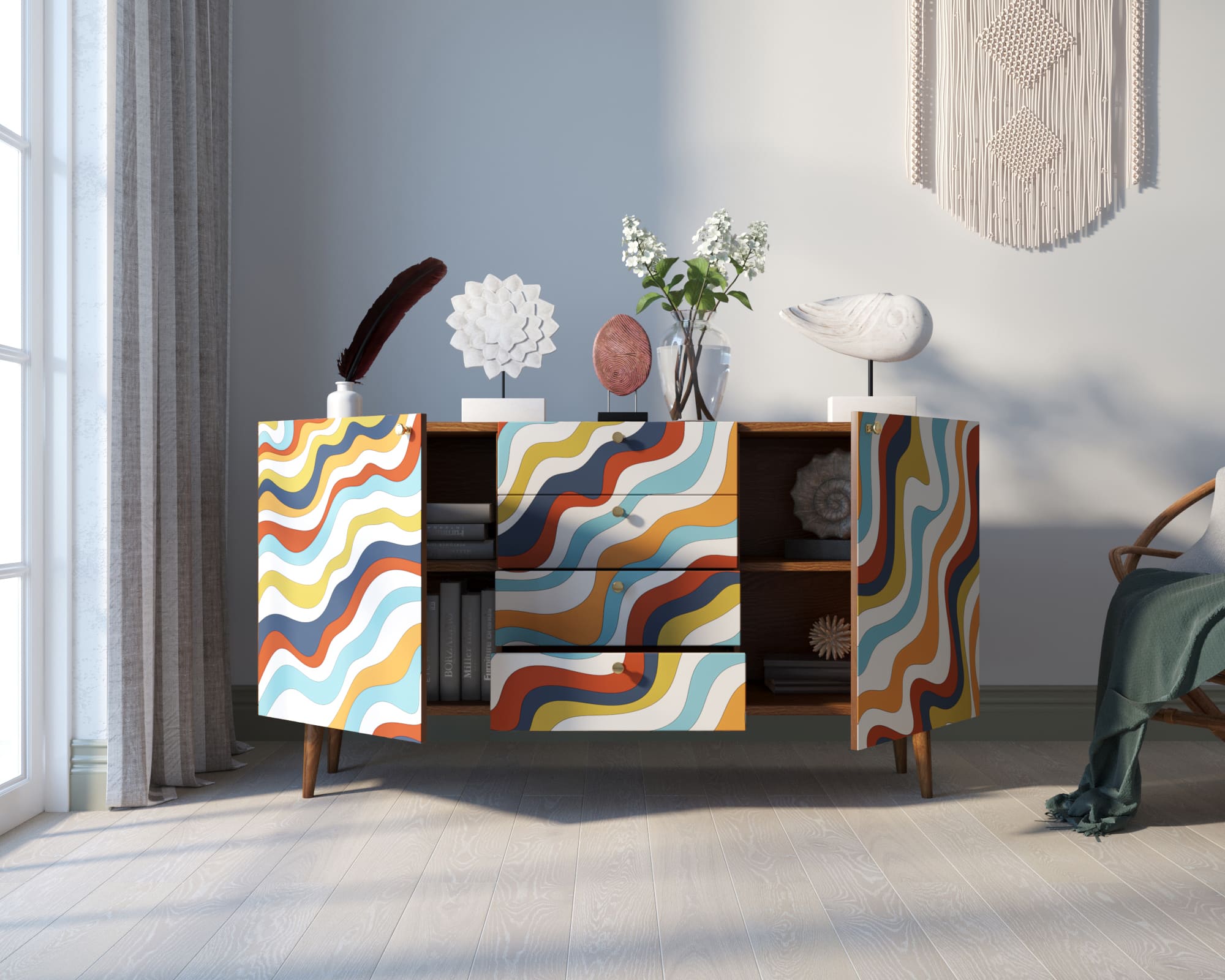 Комод "Berber" с ящиками принт 21 арт BB14/Print_21 в интернет-магазине в Москве Комод "Berber" с ящиками принт 21 арт BB14/Print_21 в интернет-магазине