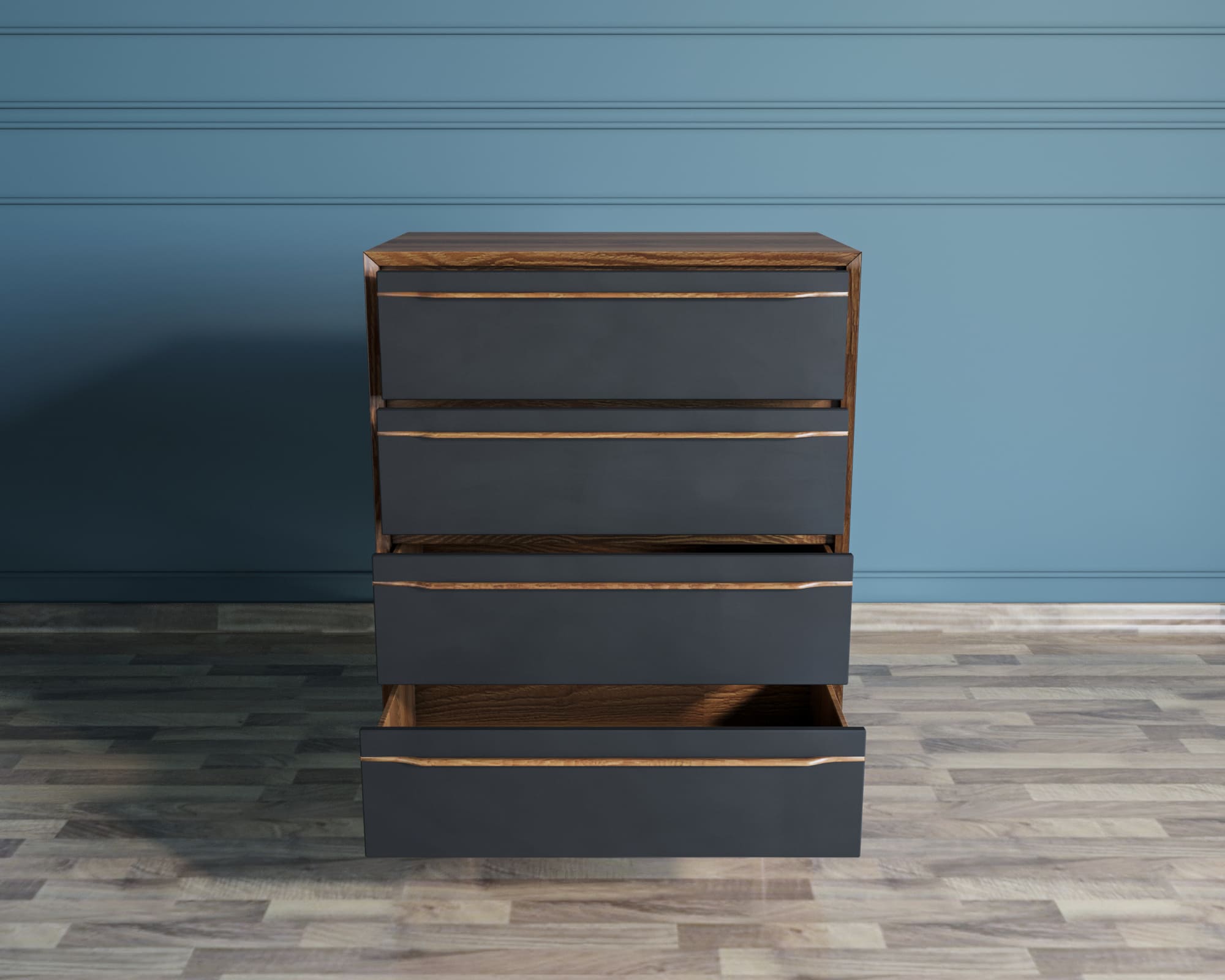 заказать Комод "Bruni Black" на четыре ящика арт BR08Black в Москве заказать Комод "Bruni Black" на четыре ящика арт BR08Black