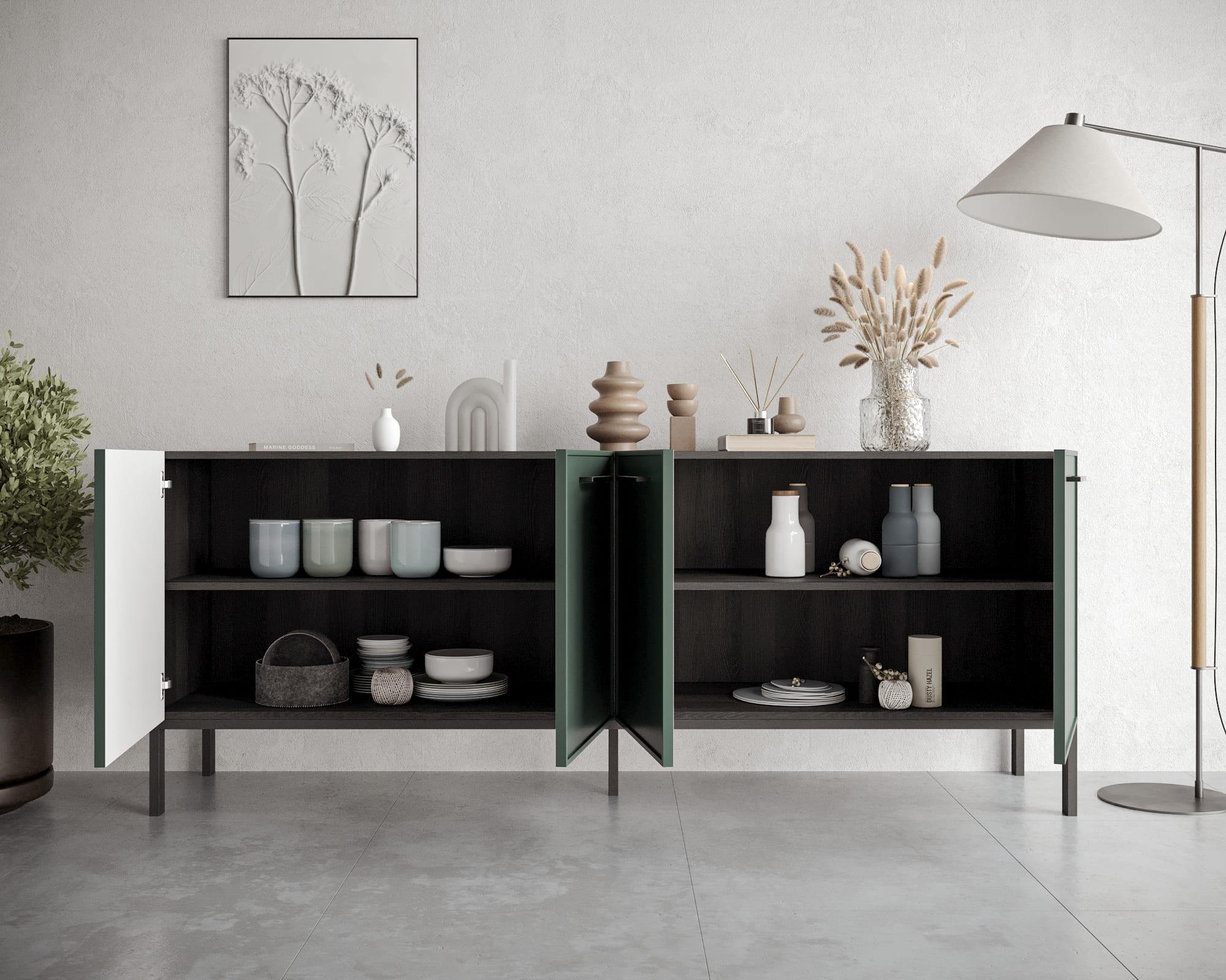 заказать Комод с четырьмя дверками "Nicole" арт NEM01G