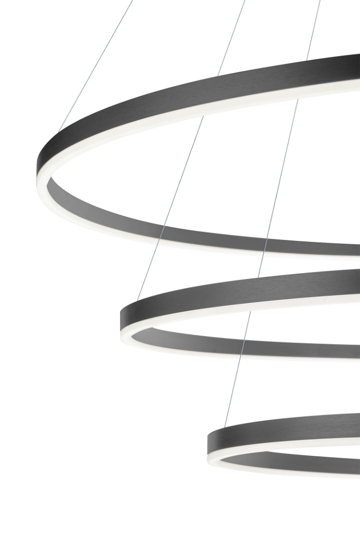 купить Люстра Orblaze 3 rings 1000 black в интернет-магазине