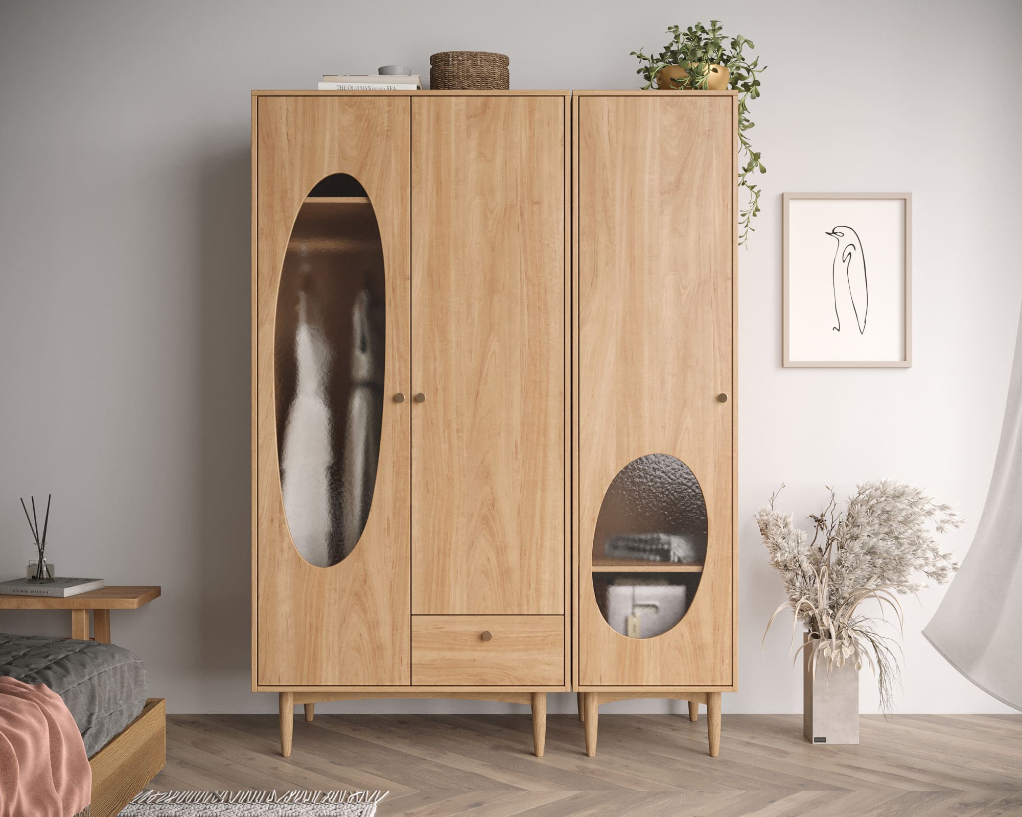 фото Шкаф одностворчатый Bubble арт BBL14