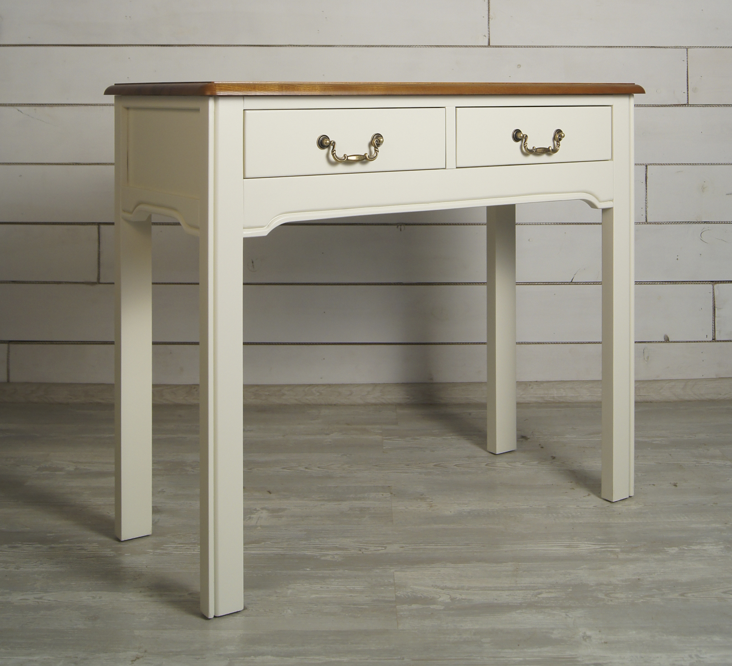 Бежевая консоль "Olivia" с 2 ящиками арт GA1006C в интерьере