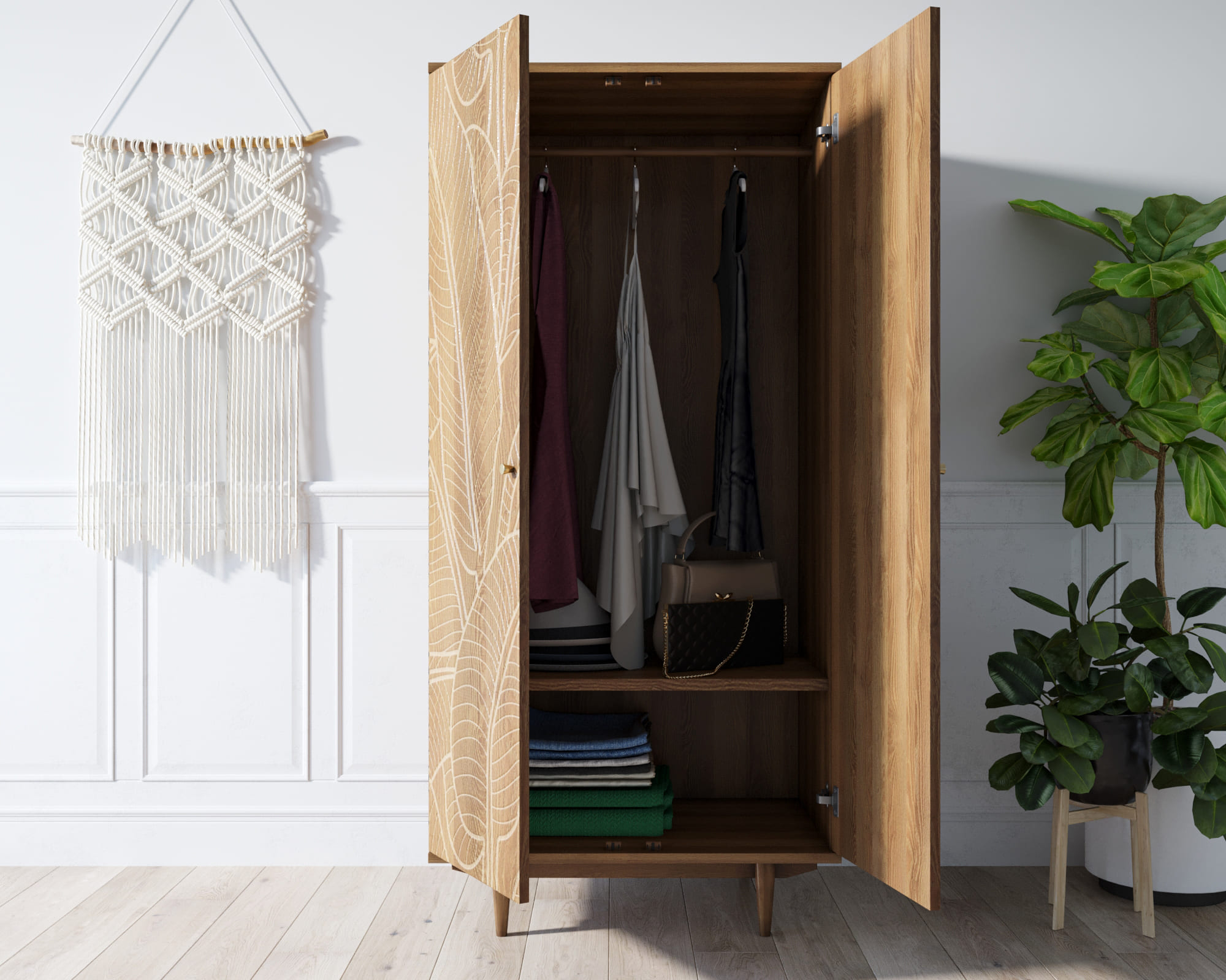 купить Шкаф "Boho" джангл арт BH11 в Москве купить Шкаф "Boho" джангл арт BH11