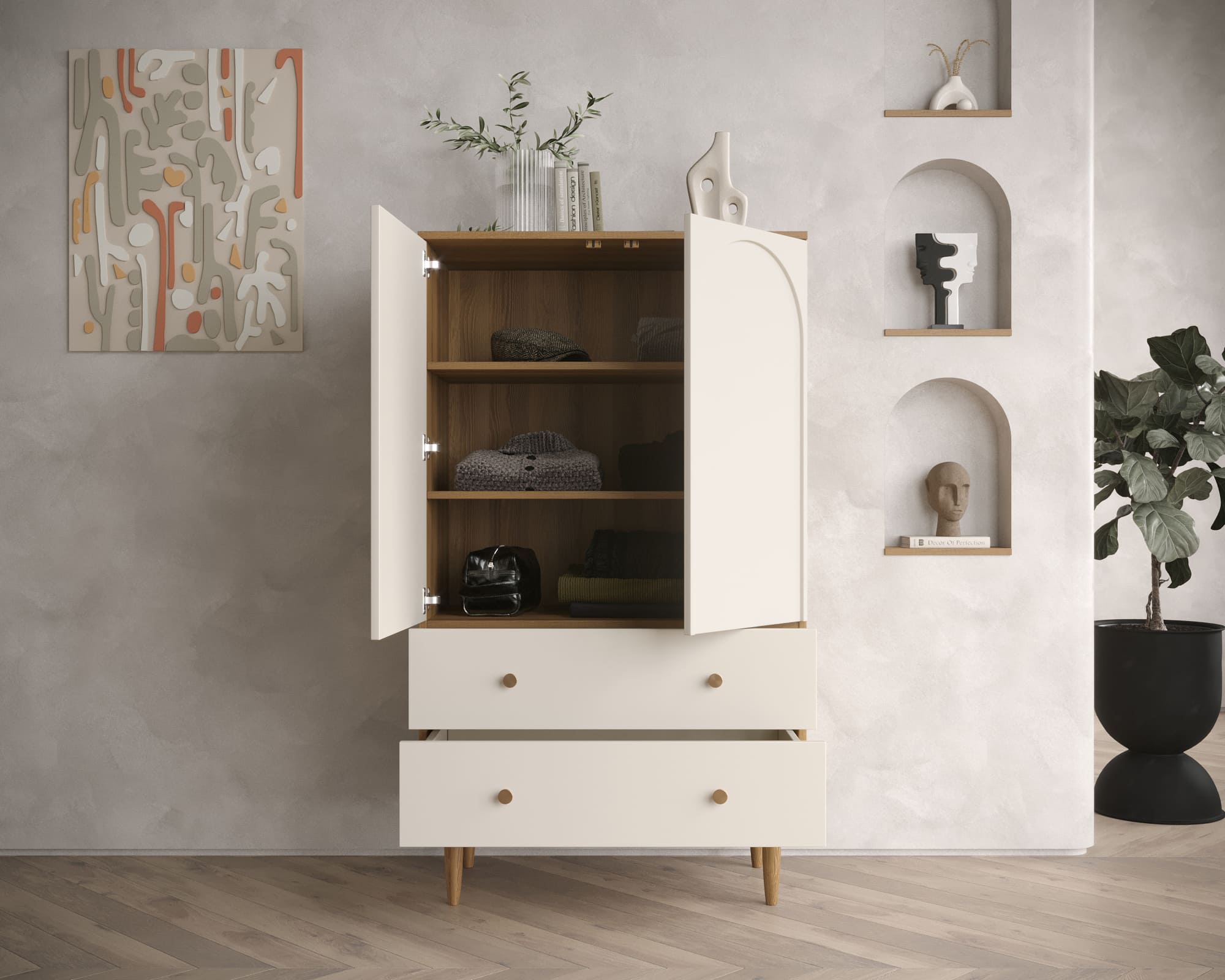 купить Комод с двумя дверками и двумя ящиками "Arka" AR14 в Москве купить Комод с двумя дверками и двумя ящиками "Arka" AR14