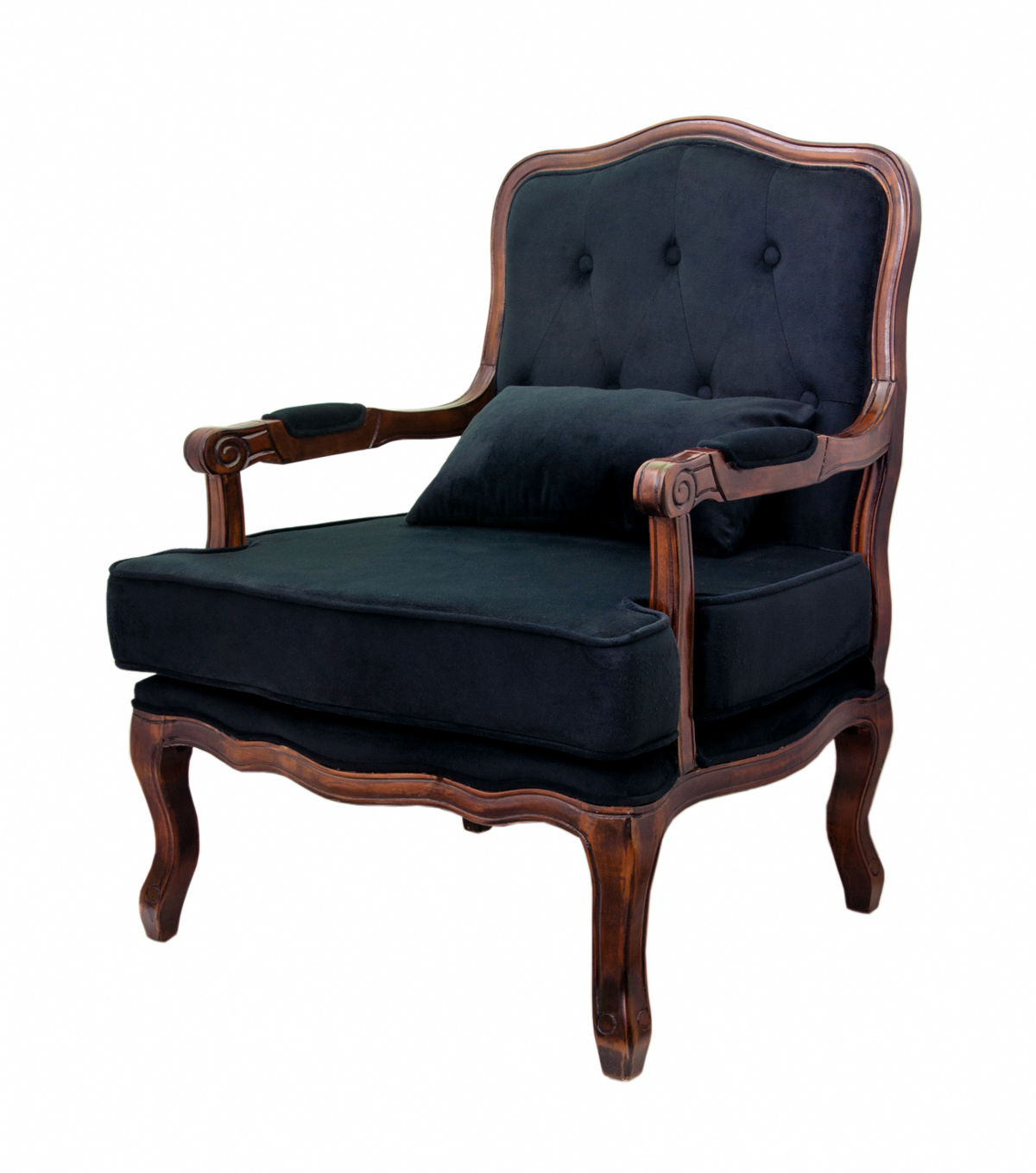 Полукресло в стиле модерн Nitro Button черное в интернет-магазине в Москве Полукресло в стиле модерн Nitro Button черное в интернет-магазине