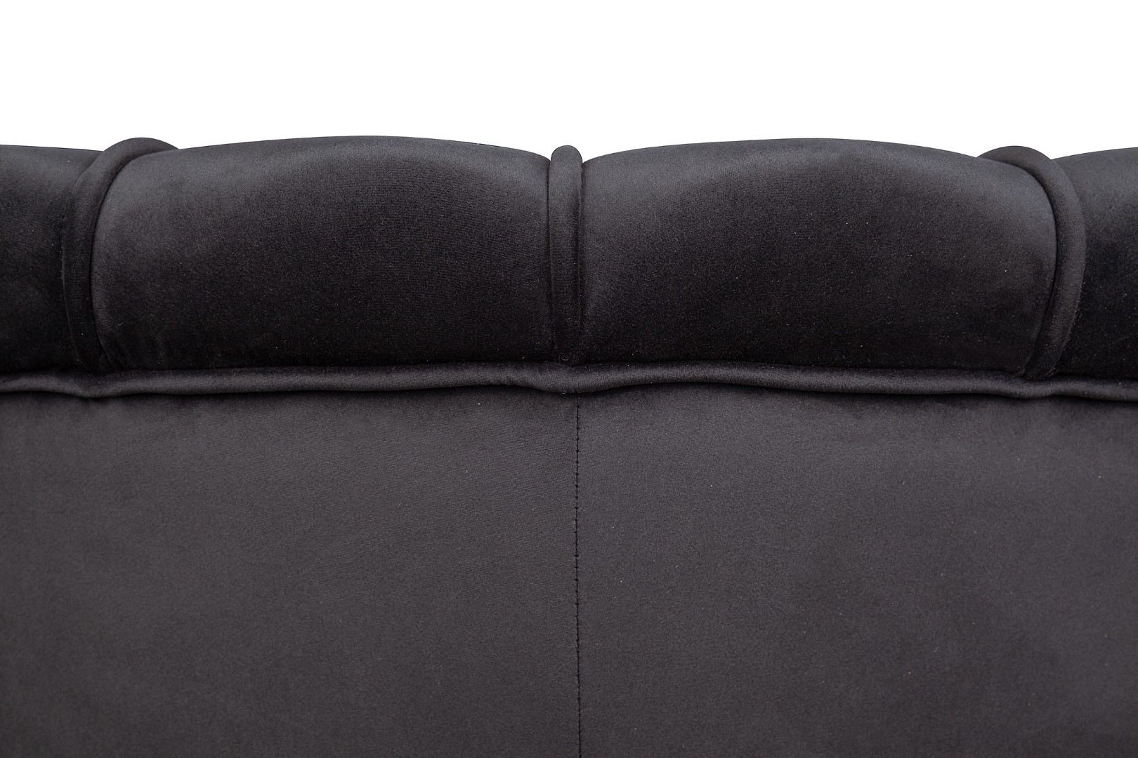 фото Низкое кресло ракушка Pearl черный на черных ножках