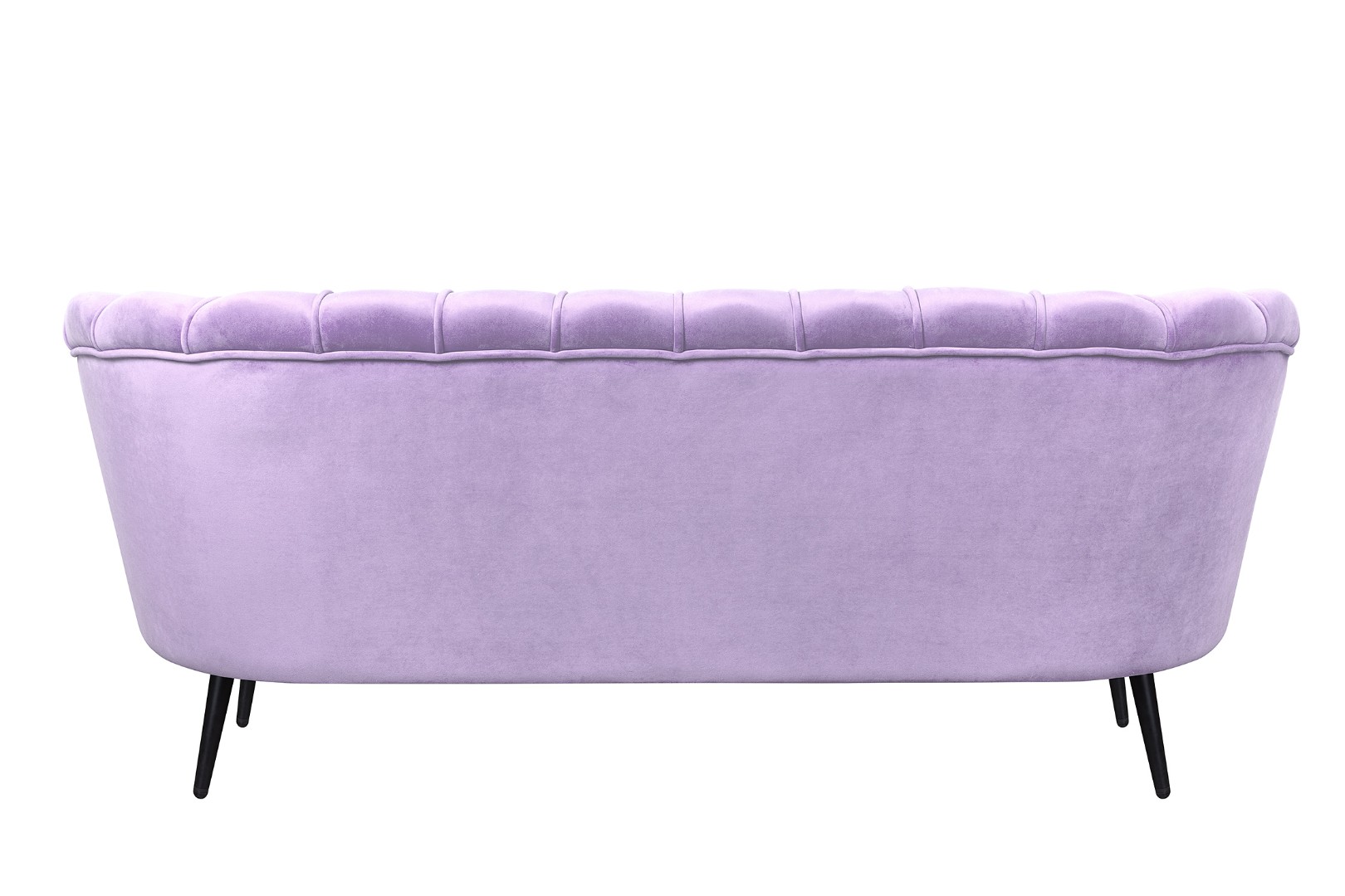 Диван ракушка для гостиниц Pearl Triple Purple на черных ножках в интернет-магазине