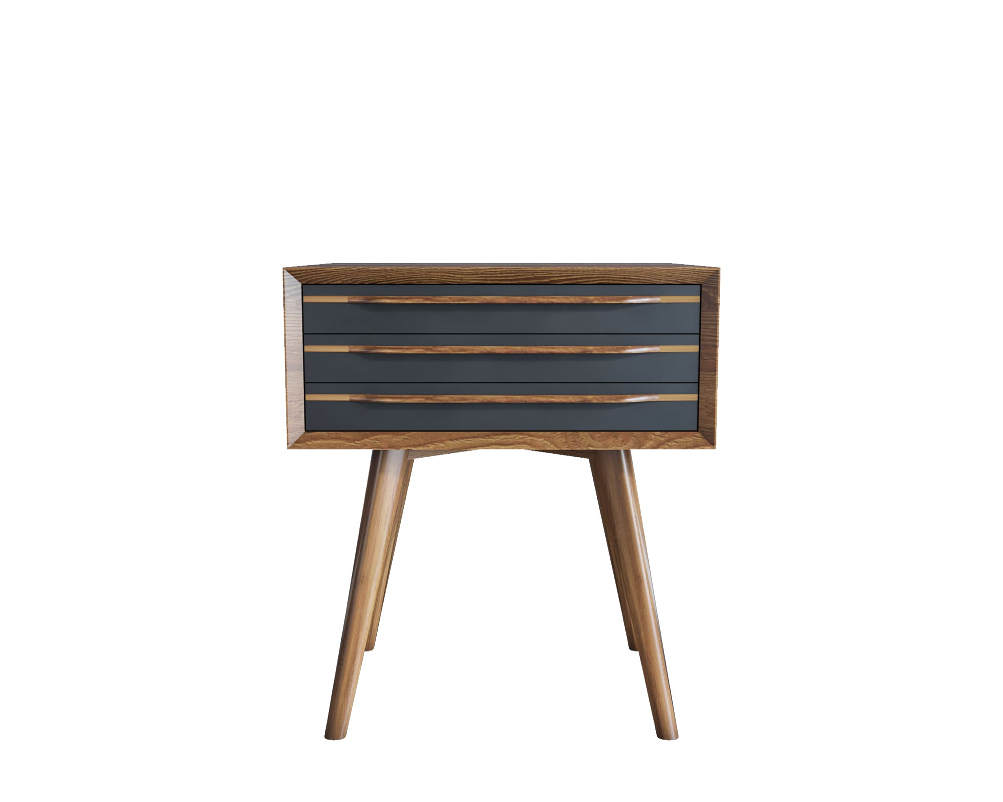 купить Тумба для прихожей "Bruni Black" с тремя ящиками