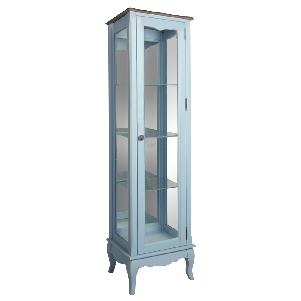 Шкаф "Leontina Blue" для посуды узкий/низкий арт ST9319B на заказ в Москве Шкаф "Leontina Blue" для посуды узкий/низкий арт ST9319B на заказ