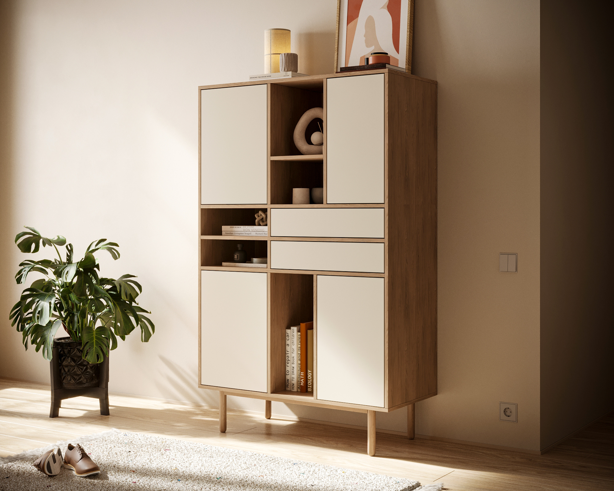 заказать Комод высокий с дверками и ящиками "Alice" арт ALC07 в Москве заказать Комод высокий с дверками и ящиками "Alice" арт ALC07