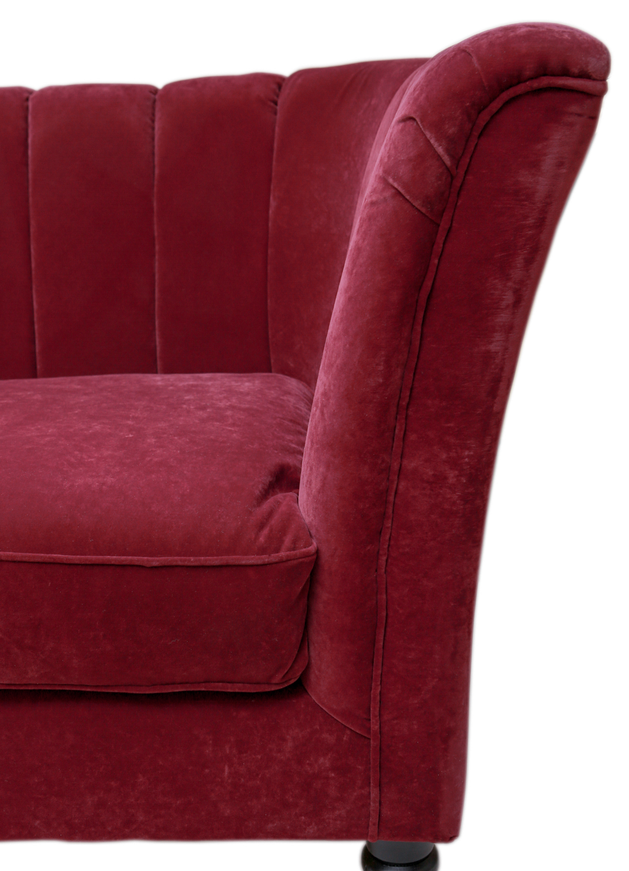 фото Прямой двухместный диван Dalena Vine красный