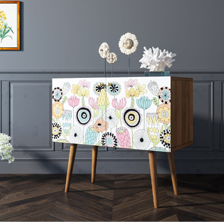 Комод на высоких ножках "Berber" малый арт BB13/Print_03 в Москве Комод на высоких ножках "Berber" малый арт BB13/Print_03