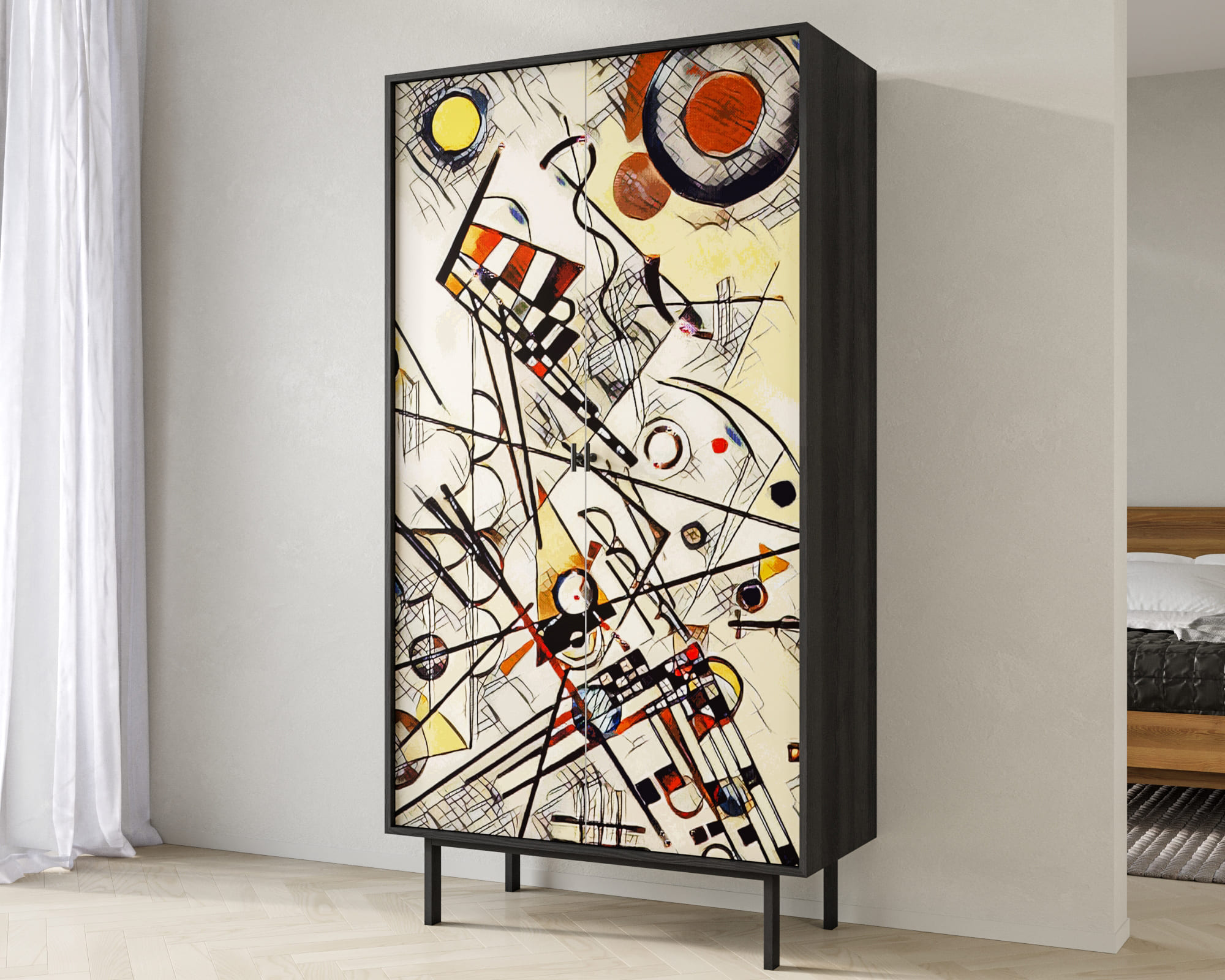 заказать Шкаф двухдверный "Emerson" by Kandinsky арт EM091/Print_01