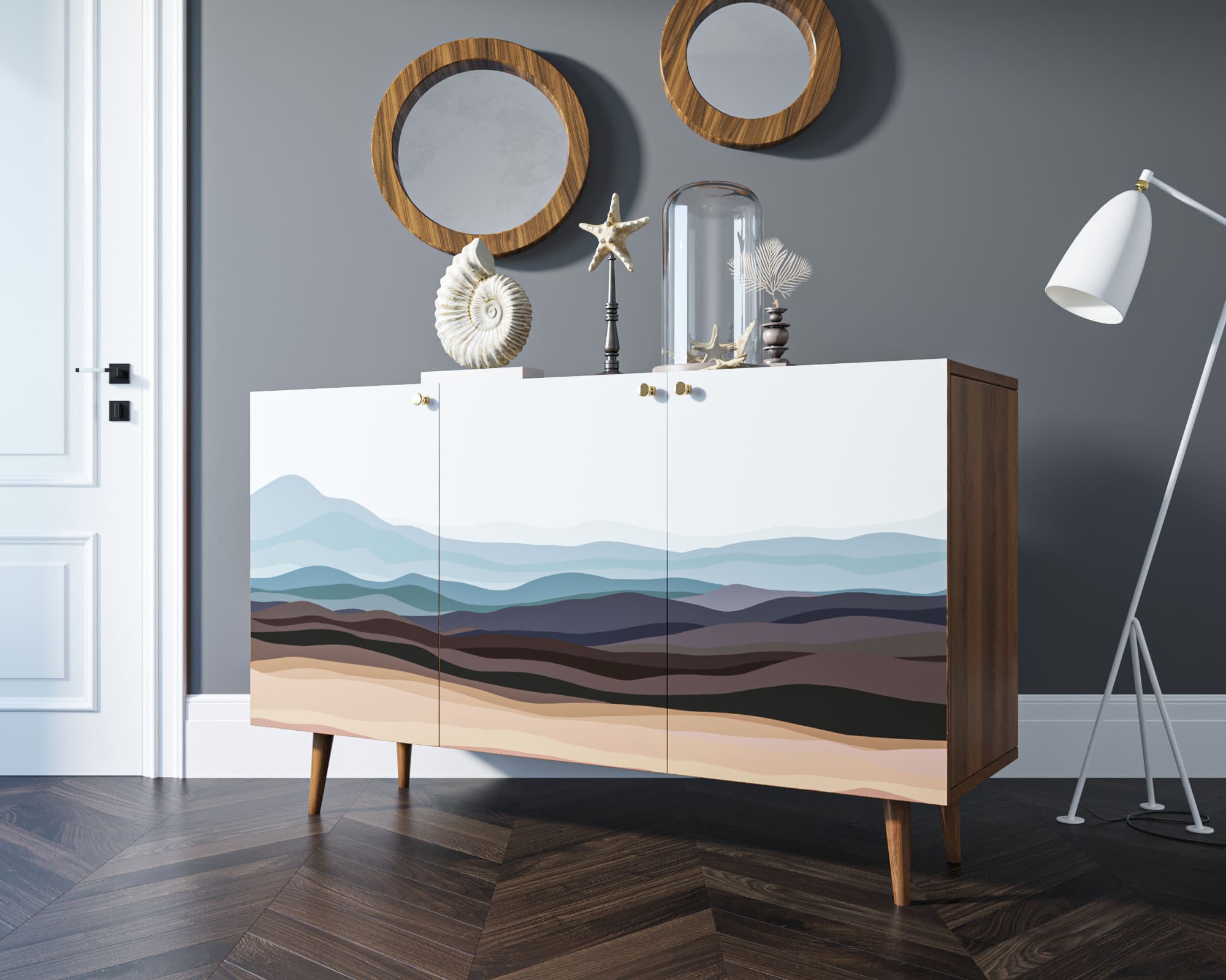 фото Комод "Berber" три дверки 11 принт арт BB01/Print_11 в Москве фото Комод "Berber" три дверки 11 принт арт BB01/Print_11