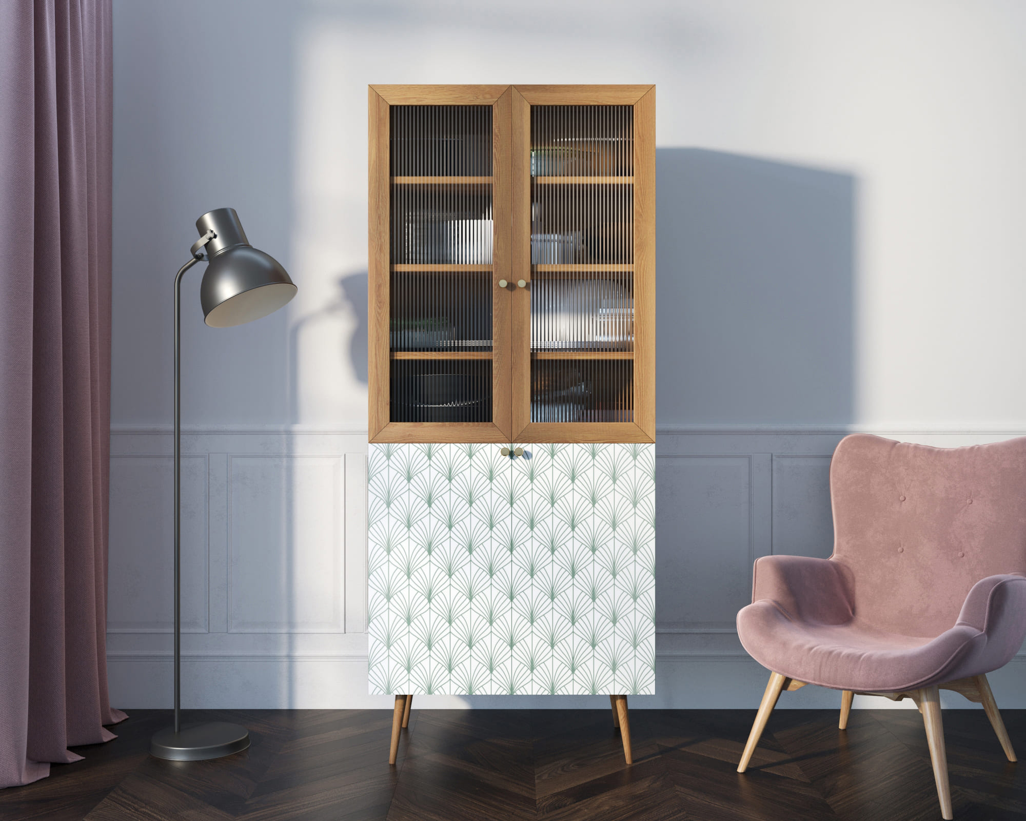 Буфет "Berber" малый принт 38 арт BB30/Print_38 в интернет-магазине