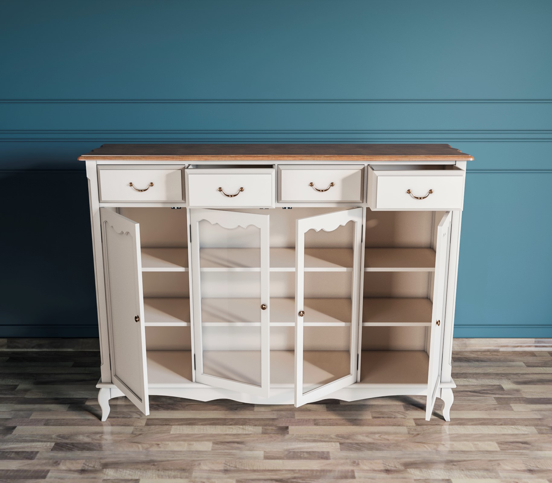 купить Комод-витрина Leontina арт ST9363 в Москве купить Комод-витрина Leontina арт ST9363