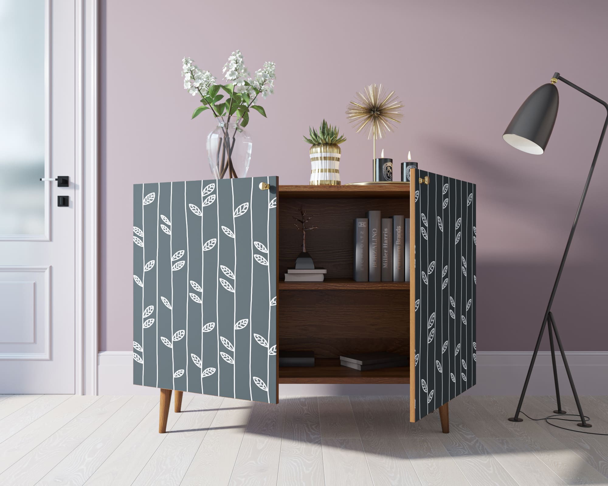 Комод "Berber" две дверки 18 принт арт BB04/Print_18 в интернет-магазине