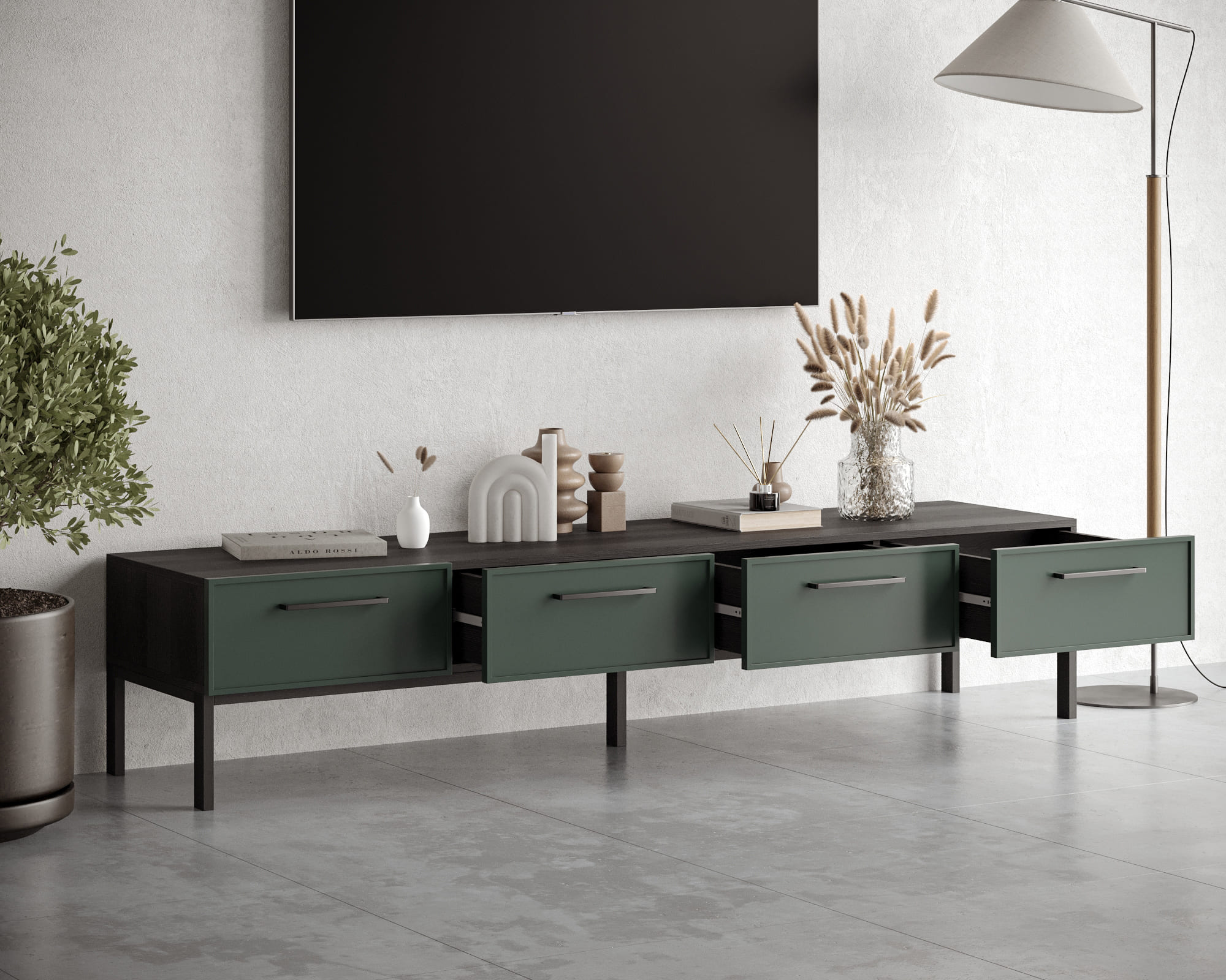 купить Комод с четырьмя ящиками под TV "Nicole" арт NEM06G