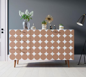 Комод "Berber" с двумя дверками и ящиками принт 17 арт BB17/Print_17