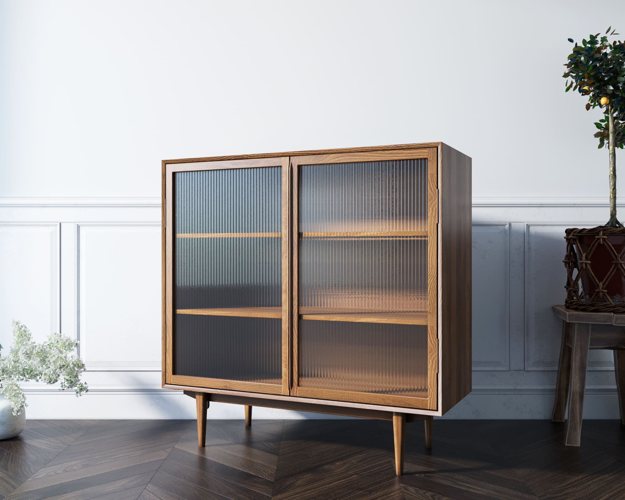 фото Буфет "Bruni" с дверками и витражными стеклами арт BR60 в Москве фото Буфет "Bruni" с дверками и витражными стеклами арт BR60