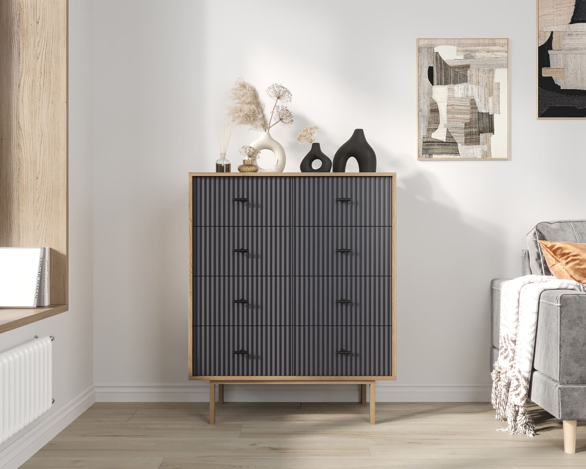 Комод на восемь ящиков "Emerson" арт EM20/7024/L в интернет-магазине в Москве Комод на восемь ящиков "Emerson" арт EM20/7024/L в интернет-магазине