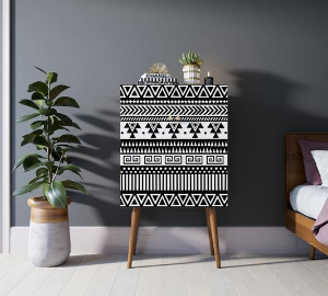 Комод на высоких ножках "Berber" 19 принт арт BB09/Print_19