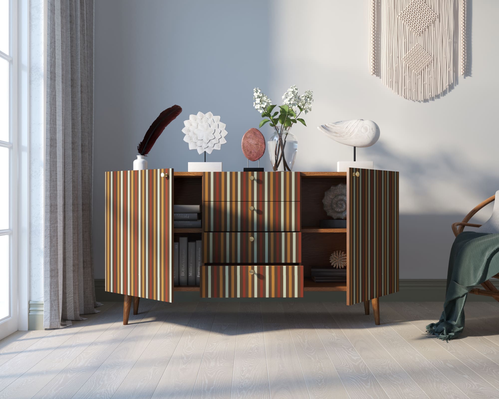 Комод "Berber" с ящиками 20 принт арт BB14/Print_20 в интернет-магазине