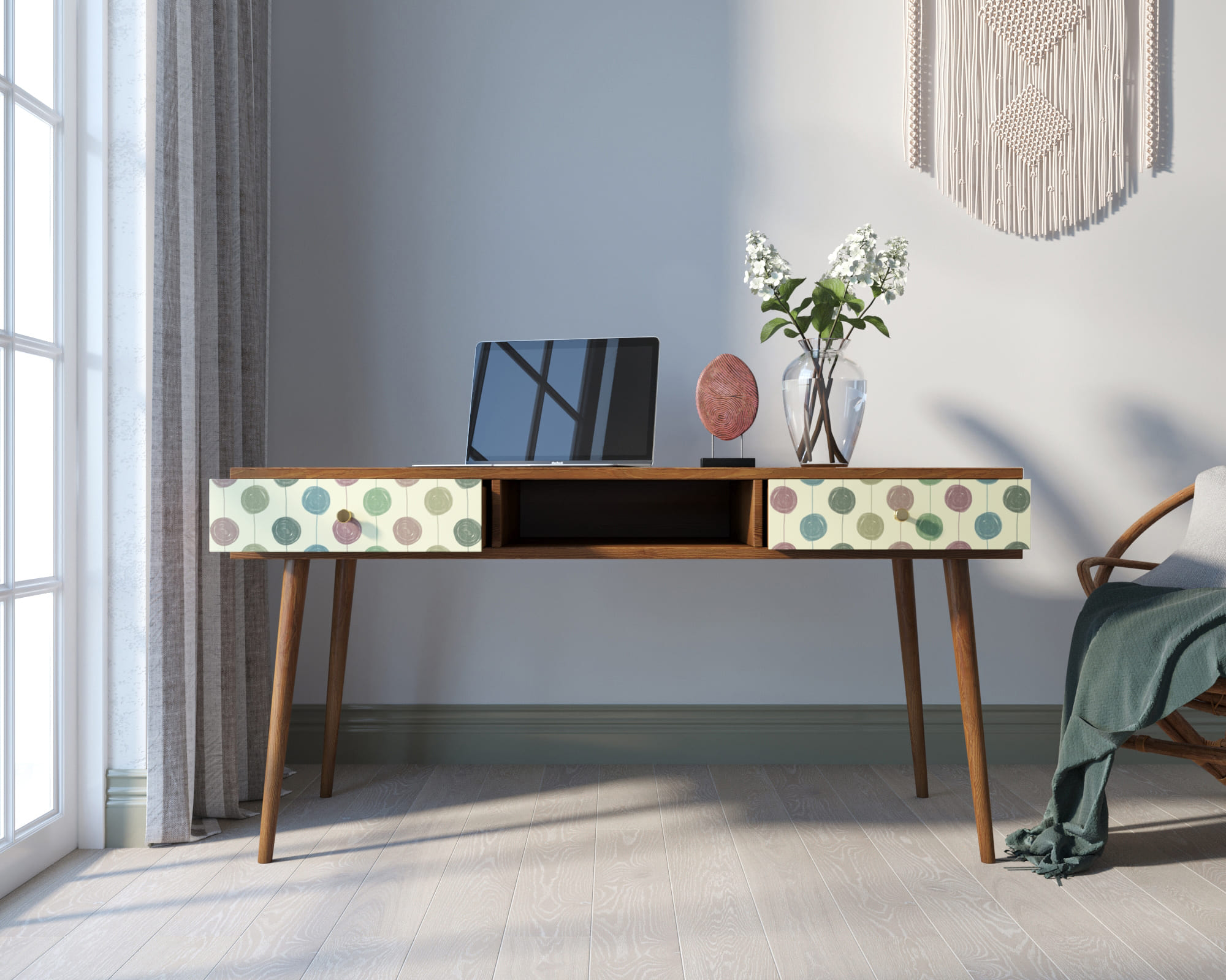 Стол рабочий "Berber" принт 24 арт BB18/Print_24 в интернет-магазине