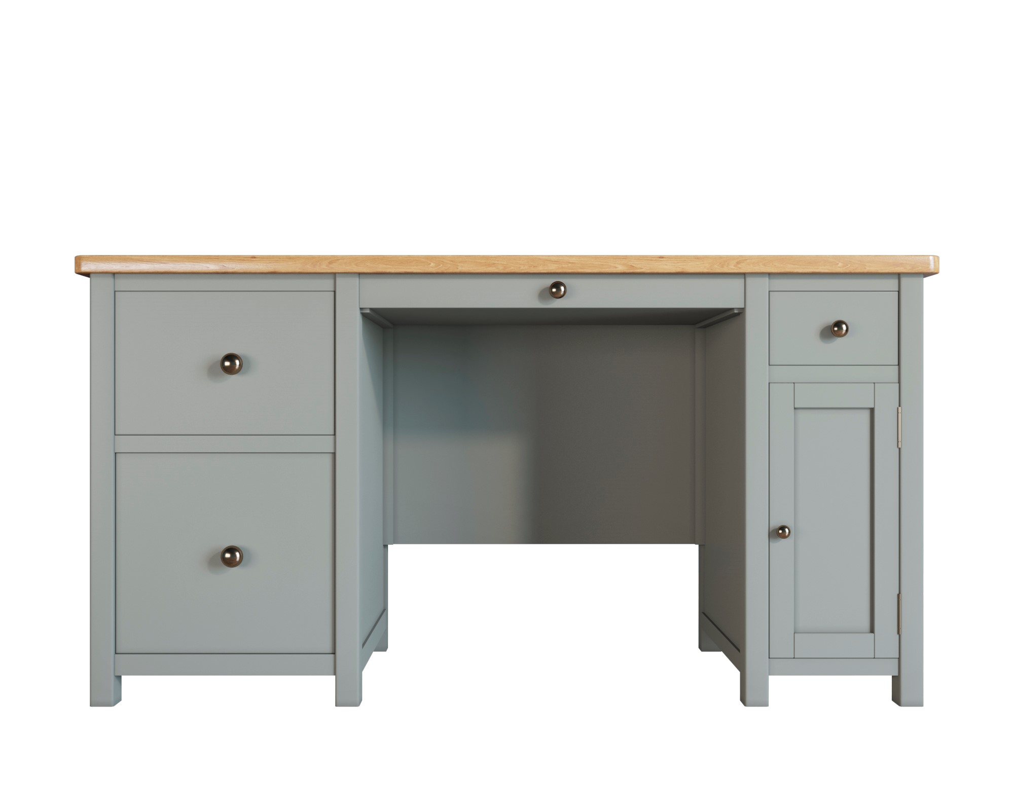 заказать Большой рабочий стол "Jules Verne" с узкой тумбой серый арт JV14ETGG