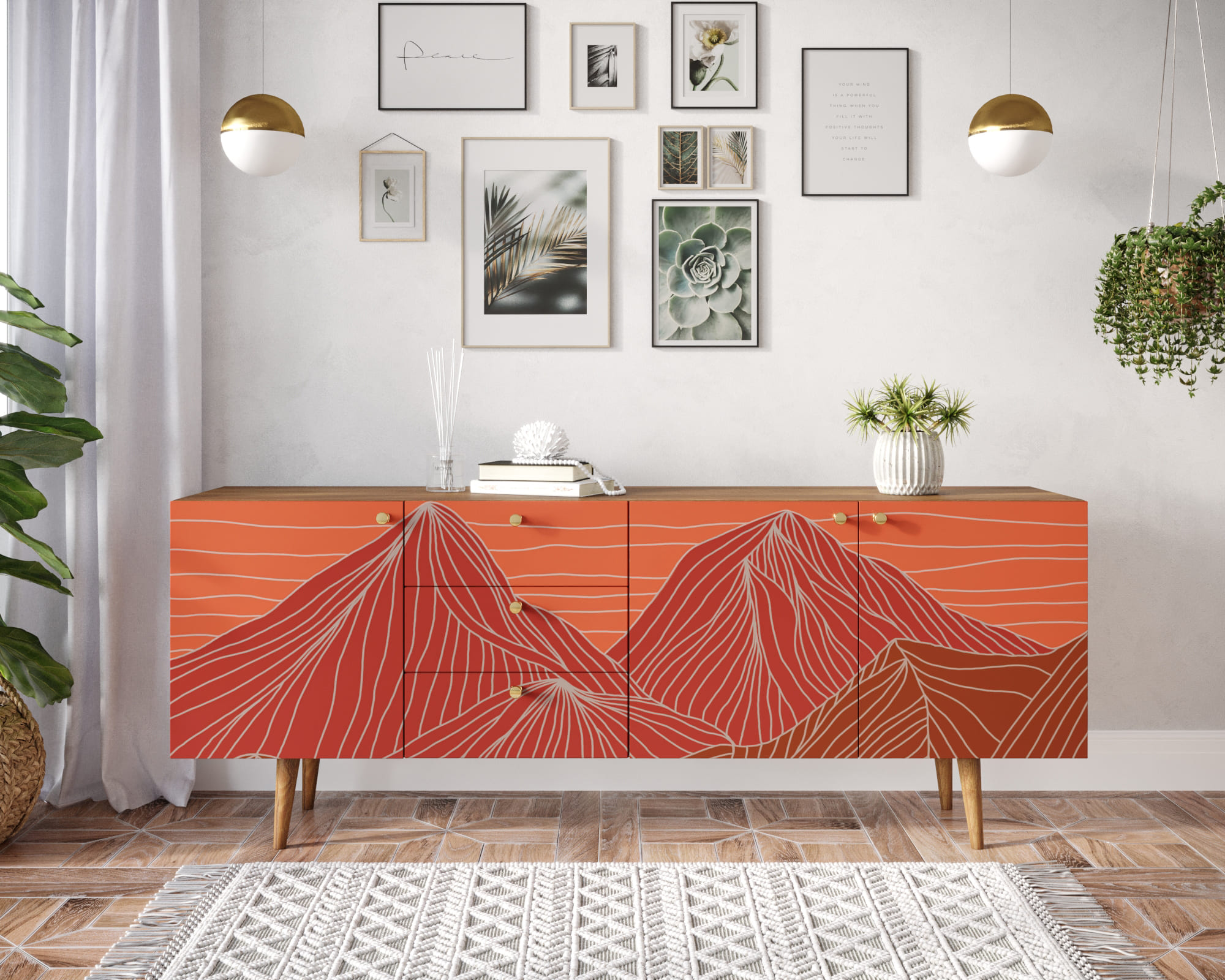 Комод "Berber" удлиненный принт 49 арт BB11/Print_49 в интернет-магазине