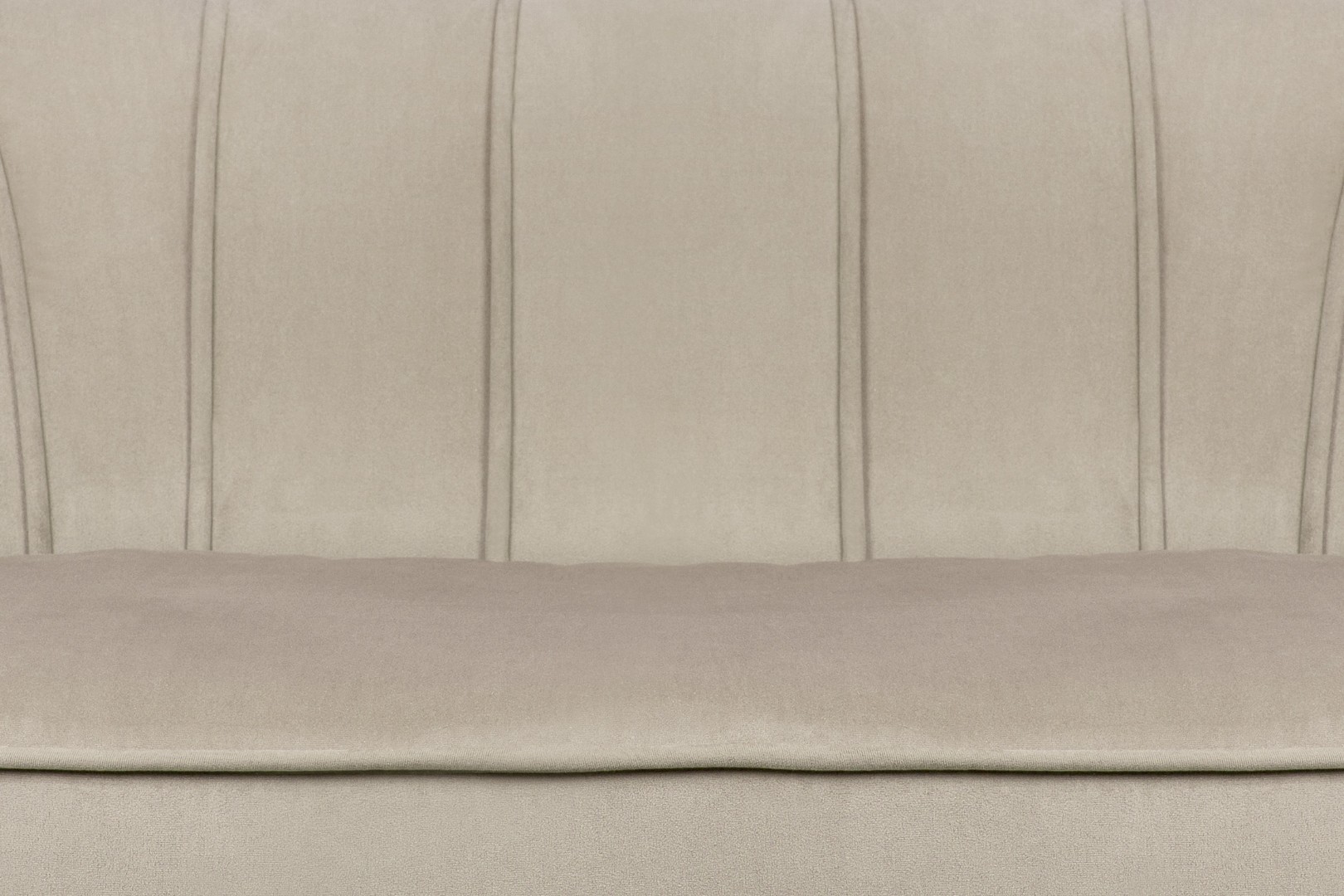 фото Диван ракушка для гостиниц Pearl Triple Taupe на черных ножках