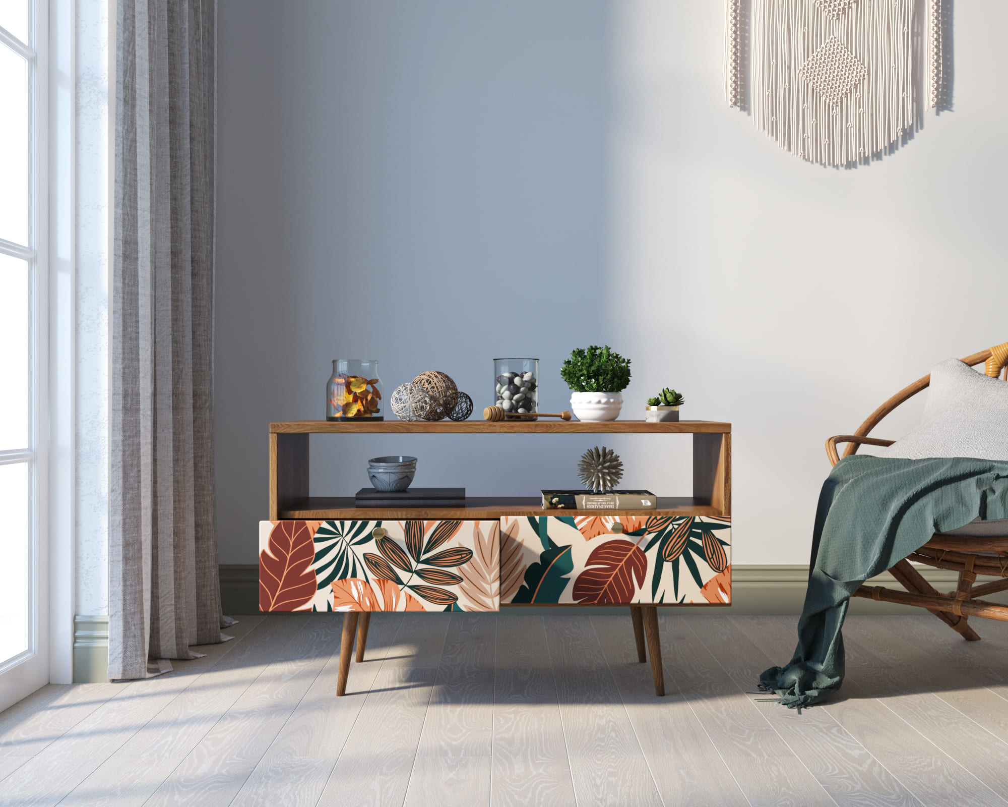 купить Консоль "Berber" с двумя ящиками принт 25 арт BB22/Print_25 в Москве купить Консоль "Berber" с двумя ящиками принт 25 арт BB22/Print_25