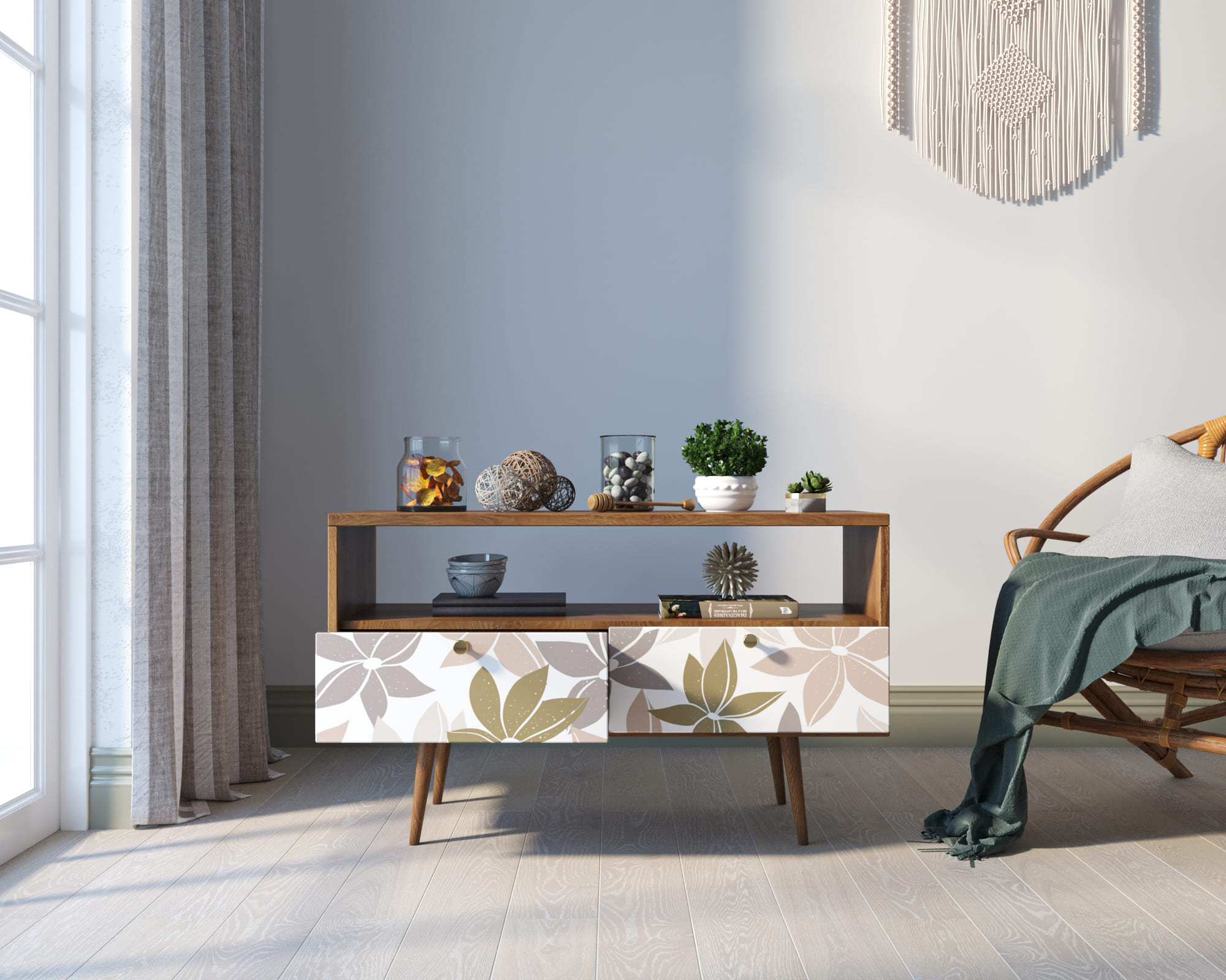 купить Консоль "Berber" с двумя ящиками принт 27 арт BB22/Print_27 в Москве купить Консоль "Berber" с двумя ящиками принт 27 арт BB22/Print_27