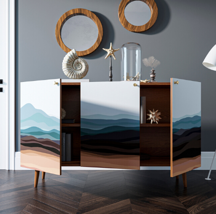 Комод "Berber" три дверки 11 принт арт BB01/Print_11 в Москве Комод "Berber" три дверки 11 принт арт BB01/Print_11