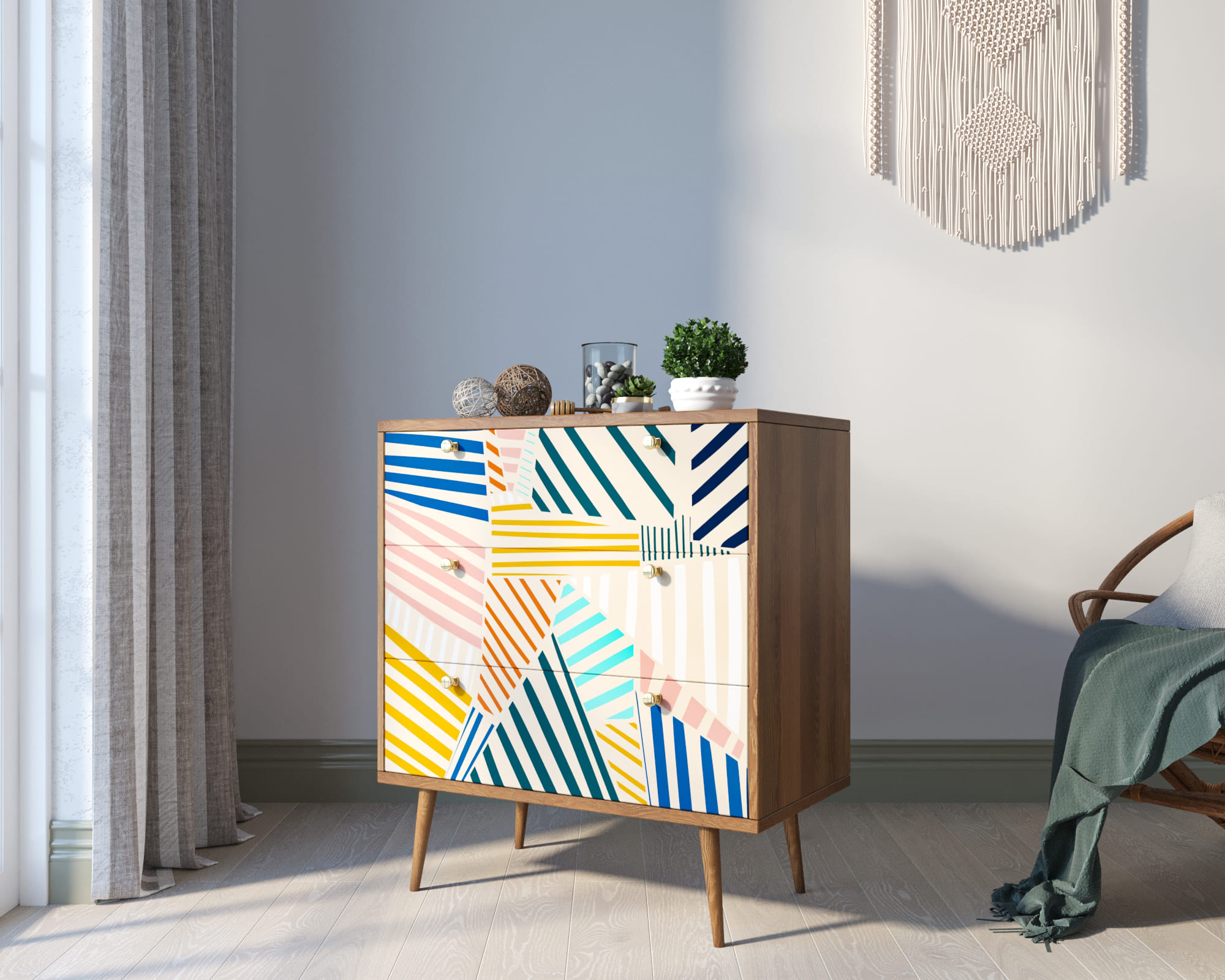 заказать Комод "Berber" три ящика 42 принт арт BB40/Print_42 в Москве заказать Комод "Berber" три ящика 42 принт арт BB40/Print_42