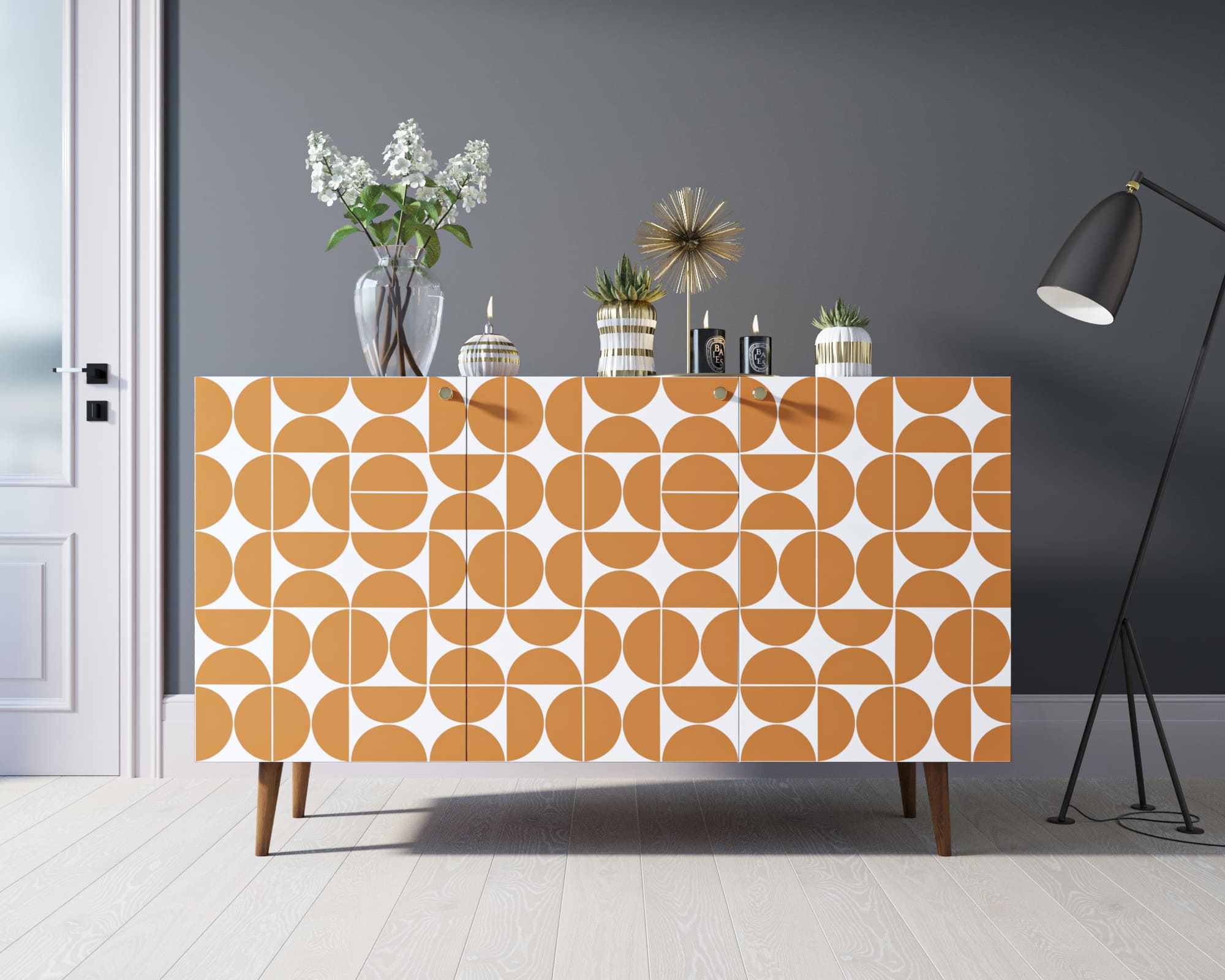 Комод "Berber" три дверки 14 принт арт BB01/Print_14 в интернет-магазине в Москве Комод "Berber" три дверки 14 принт арт BB01/Print_14 в интернет-магазине