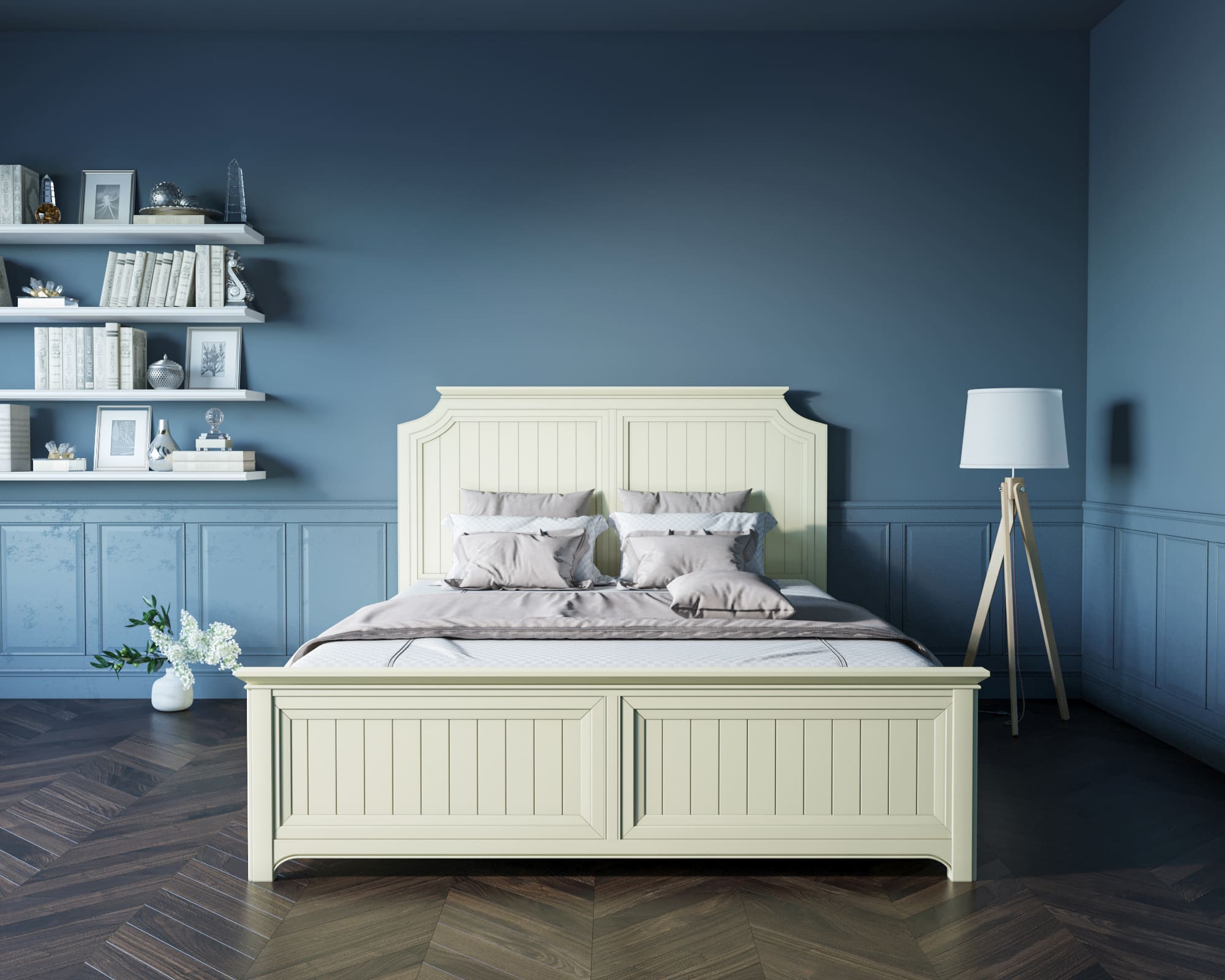 купить Бежевая кровать "Olivia" 180х200 арт GA3001/18C в Москве купить Бежевая кровать "Olivia" 180х200 арт GA3001/18C