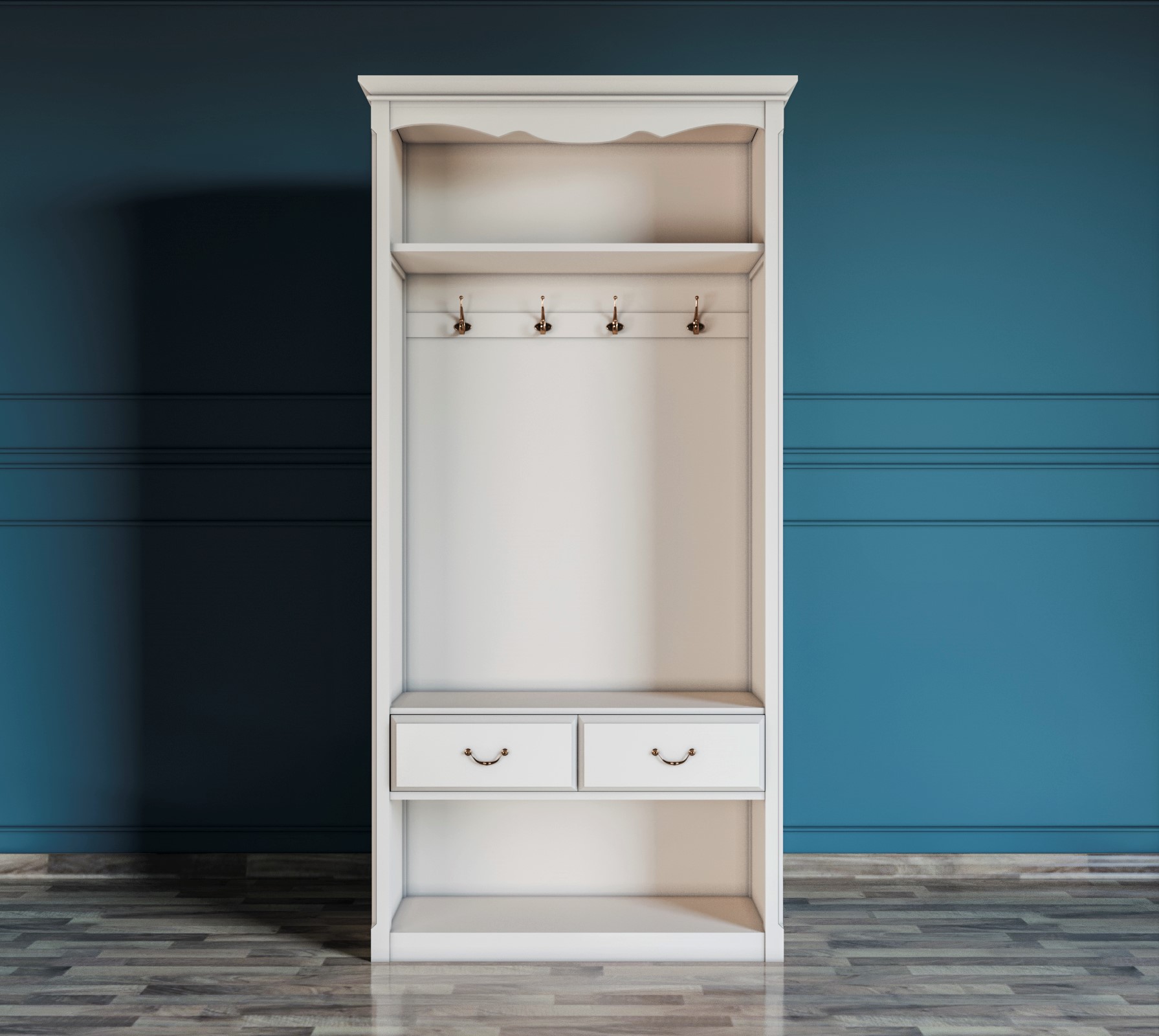 фото Шкаф-прихожая Leontina открытая арт ST9360 в Москве фото Шкаф-прихожая Leontina открытая арт ST9360