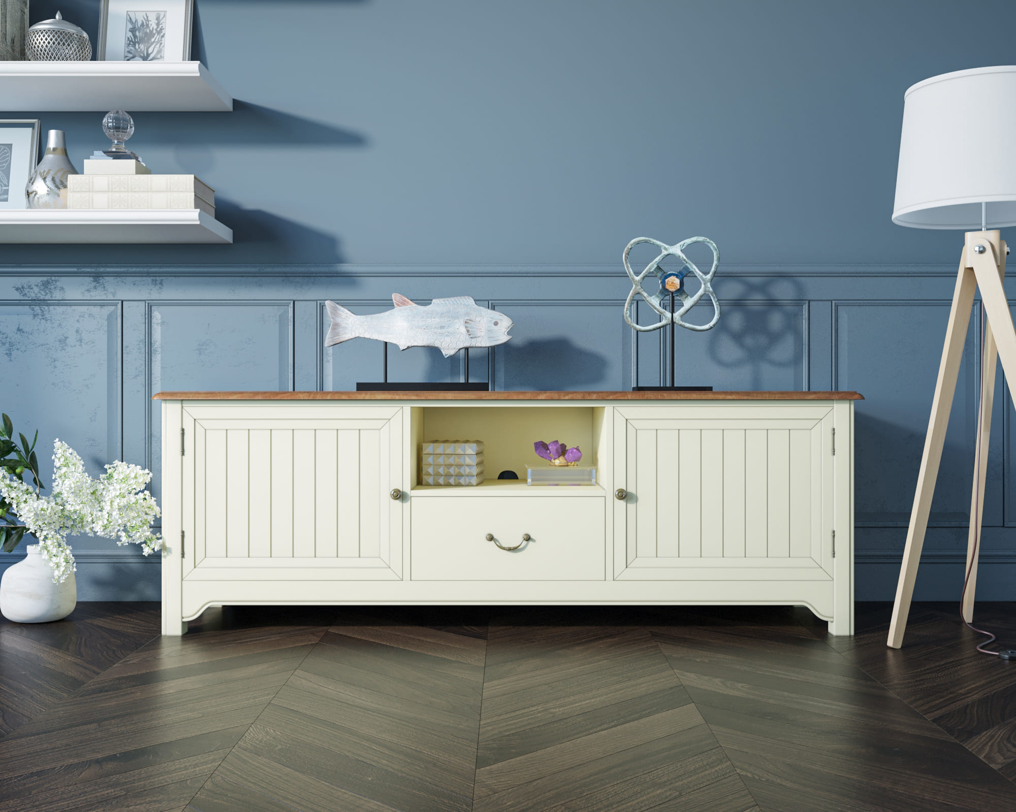 купить Бежевая консоль "Olivia" под TV арт GC2006C