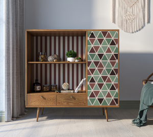 Стеллаж с нишей "Berber" принт 26 арт BB28/Print_26