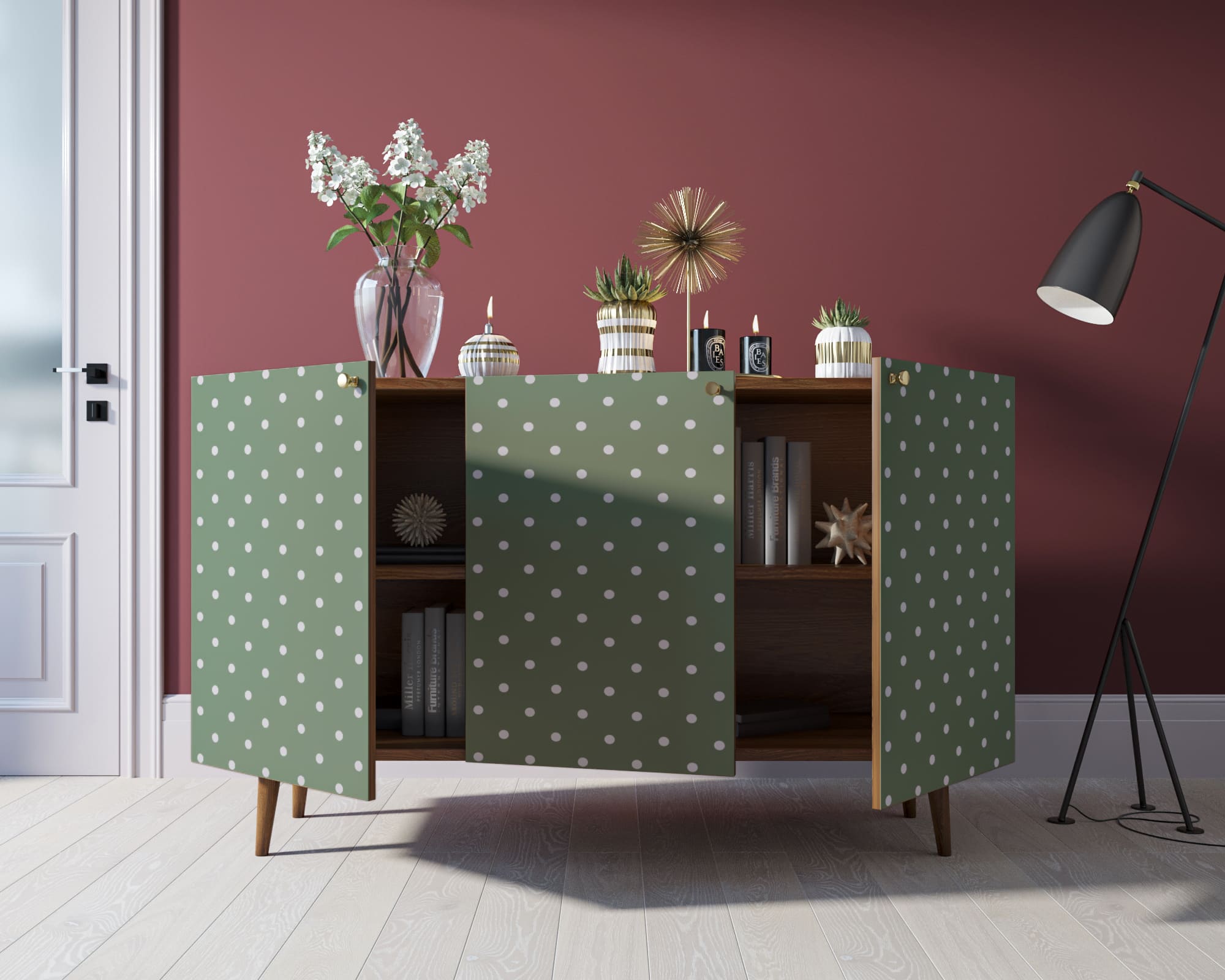 Комод "Berber" три дверки 12 принт арт BB01/Print_12 в интернет-магазине