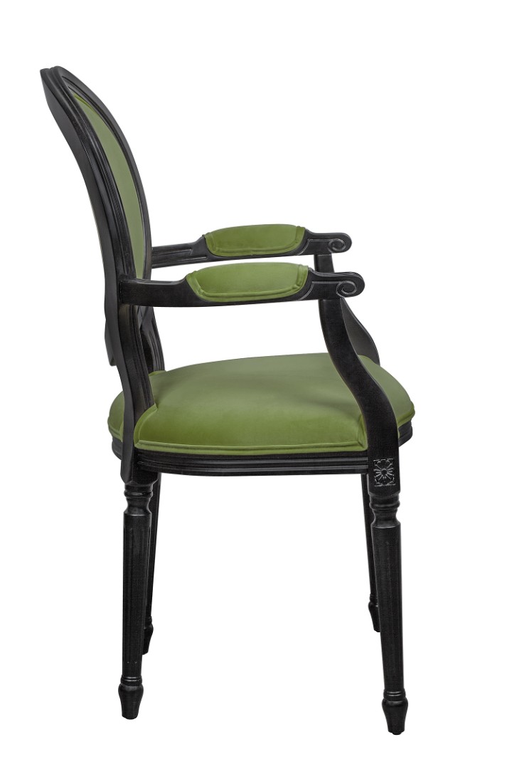 заказать Мягкий стул с подлокотниками Delo Kora Arm Green в Москве заказать Мягкий стул с подлокотниками Delo Kora Arm Green