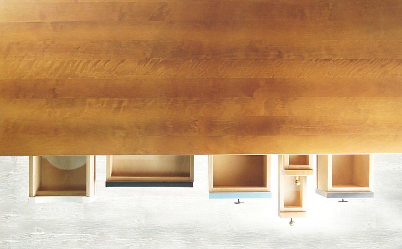 Рабочий стол "Aquarelle Birch" арт RE-12ETG/4 в интерьере