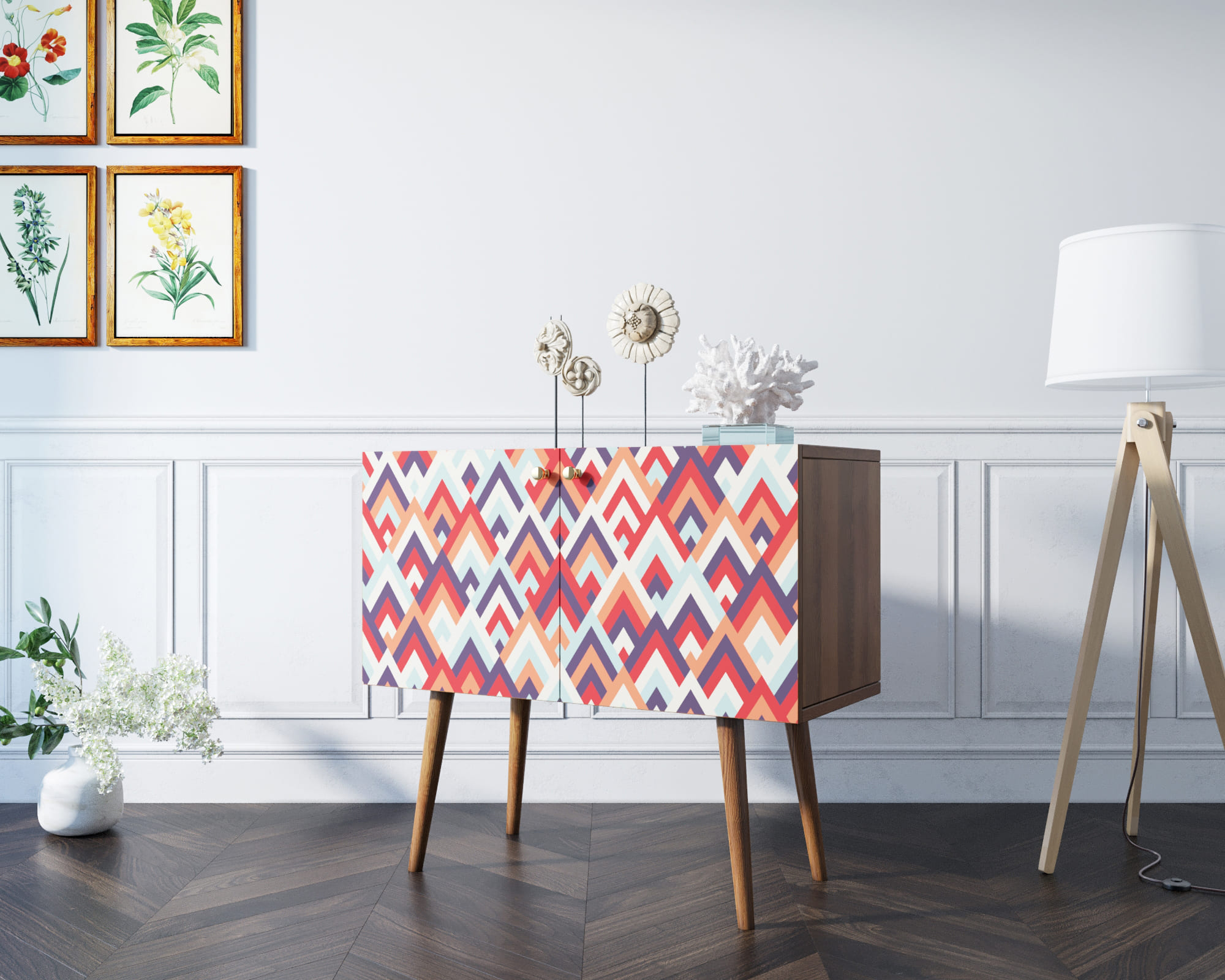 фото Комод на высоких ножках "Berber" малый принт 2 арт BB13/Print_02 в Москве фото Комод на высоких ножках "Berber" малый принт 2 арт BB13/Print_02