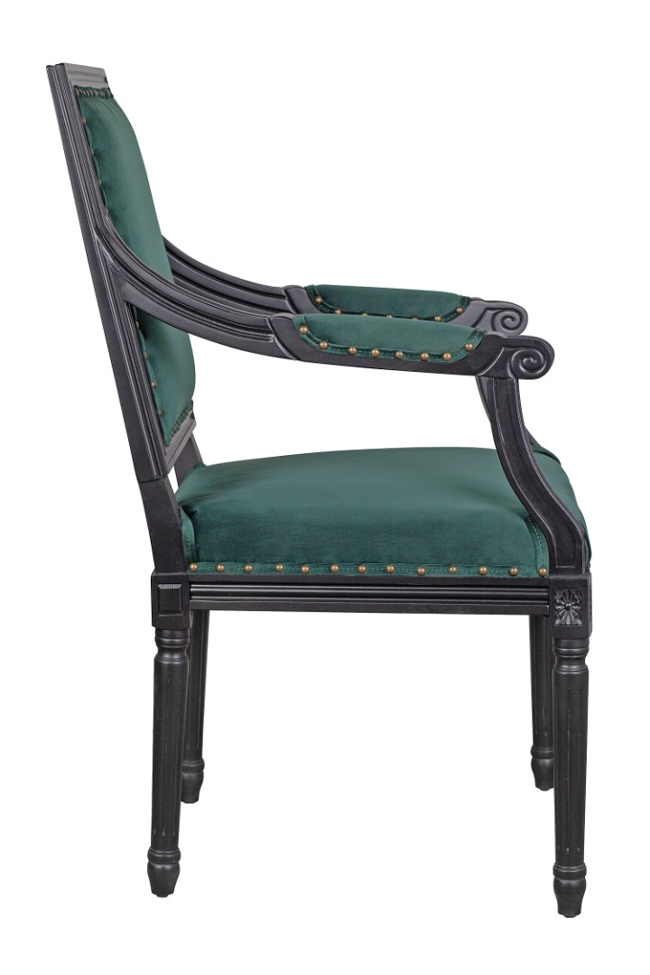 заказать Мягкий стул с подлокотниками Runako Green в Москве заказать Мягкий стул с подлокотниками Runako Green