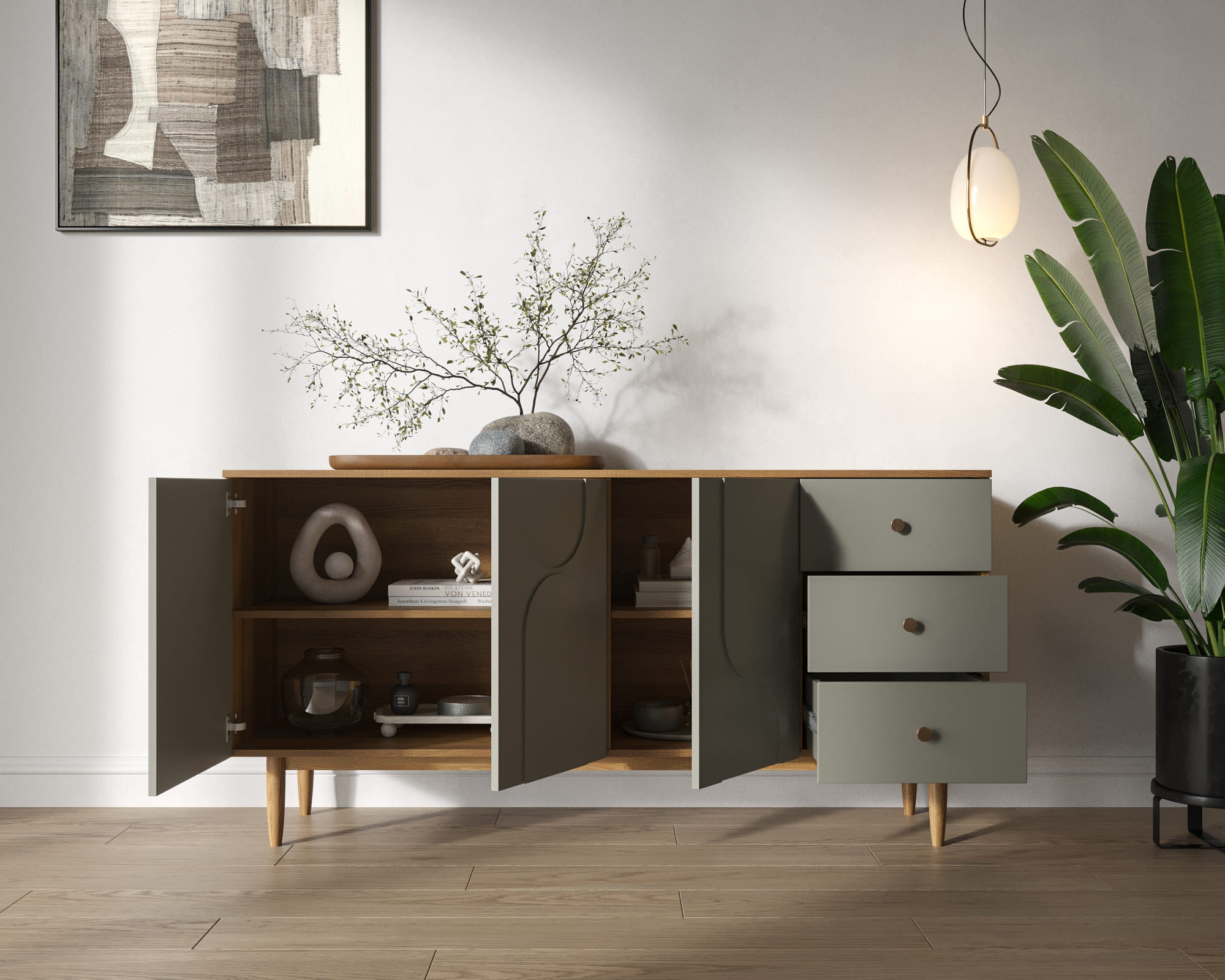 купить Комод с тремя дверками и ящиками "Arka" AR02-F2 в Москве купить Комод с тремя дверками и ящиками "Arka" AR02-F2