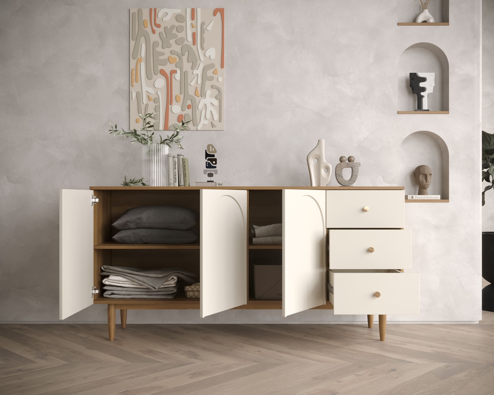 Комод с тремя дверками и ящиками "Arka" AR02 в интернет-магазине