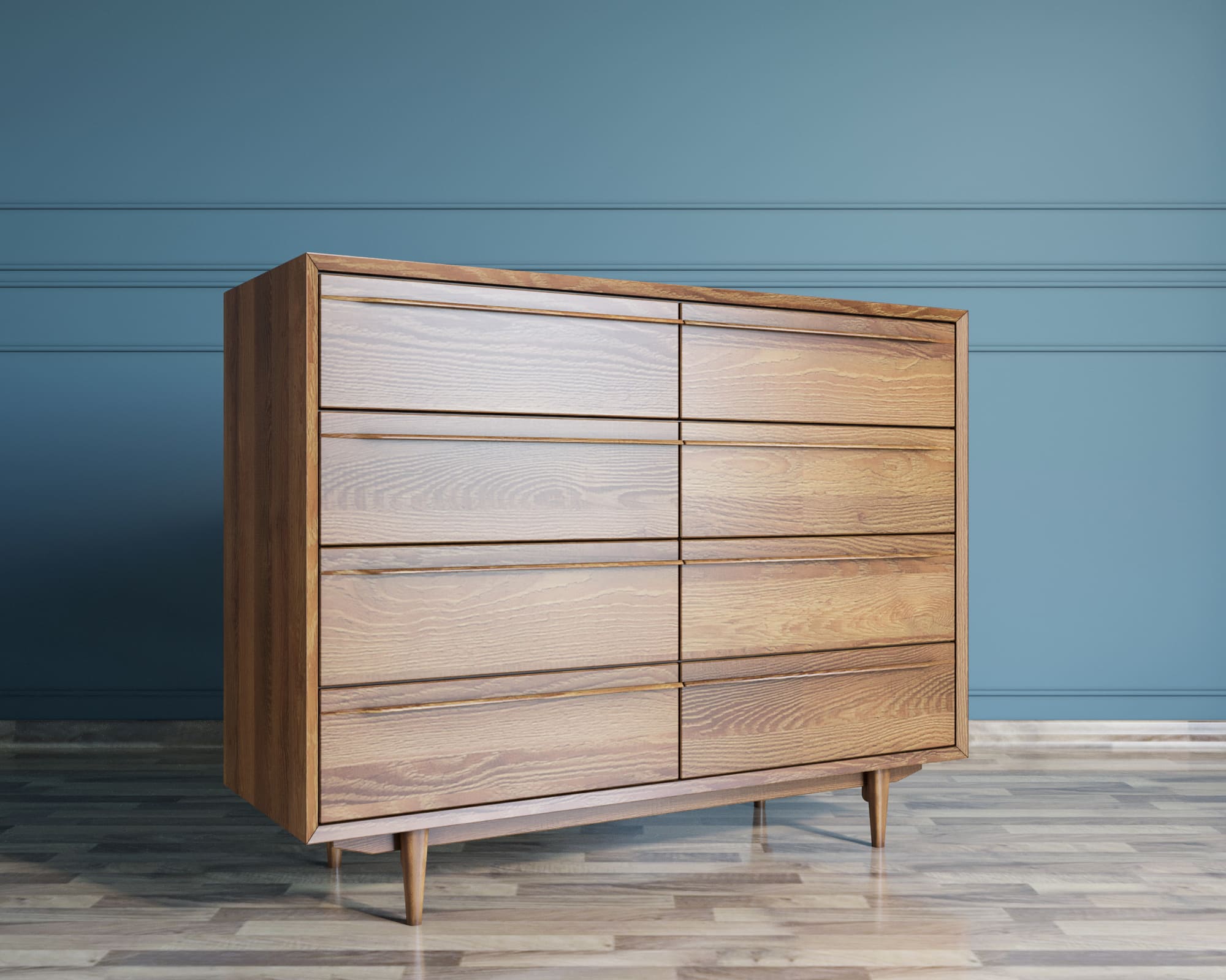 фото Комод "Bruni" на восемь ящиков арт BR06