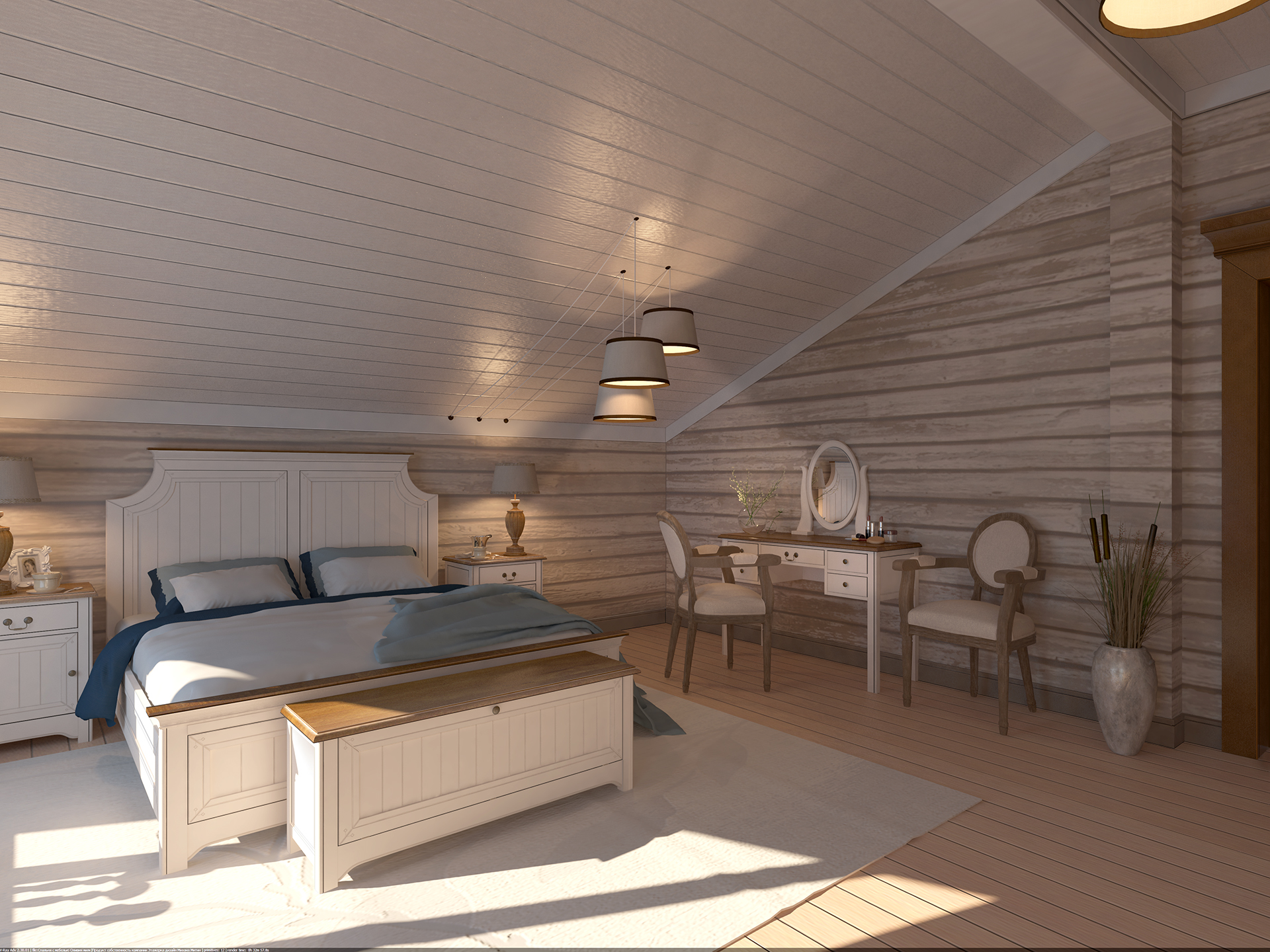 Интерьер спальни "Olivia" в бежевом цвете арт 91881